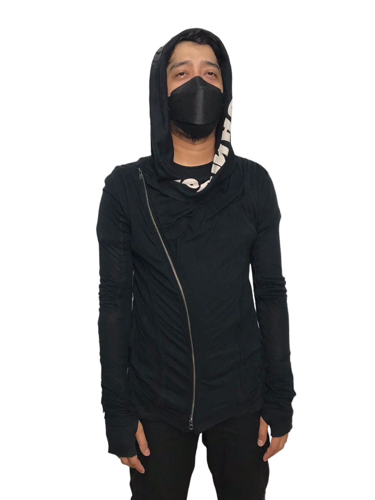 image of Buffalo Bobs x Seditionaries Buffalo Bob Distress Jacket in Black, Women's (Size Small)