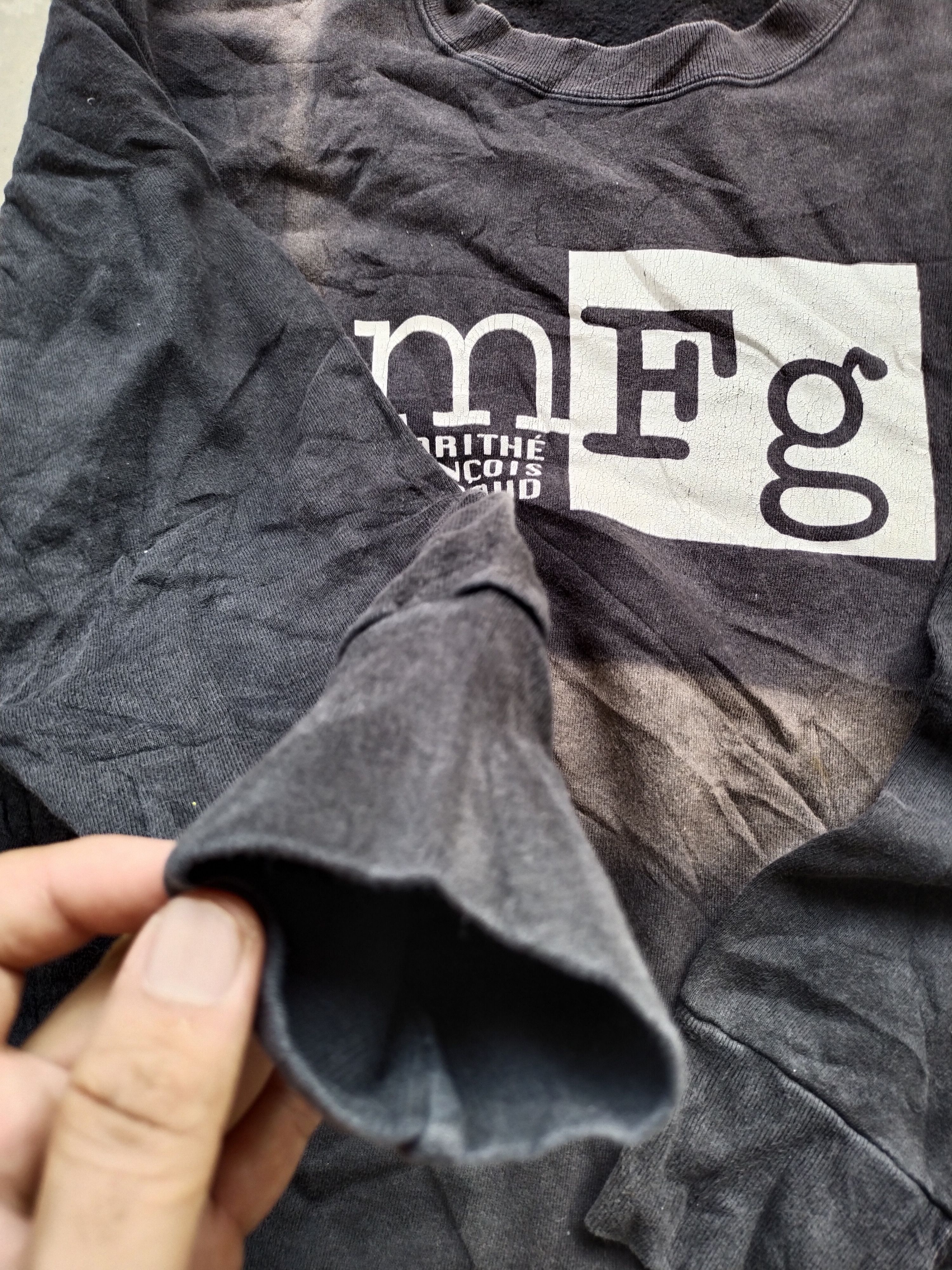 Marithe + Francois Girbaud × Vintage VTG Marithe Francois Girbaud Faded Sweatshirt Size US M / EU 48-50 / 2 - 3 Thumbnail