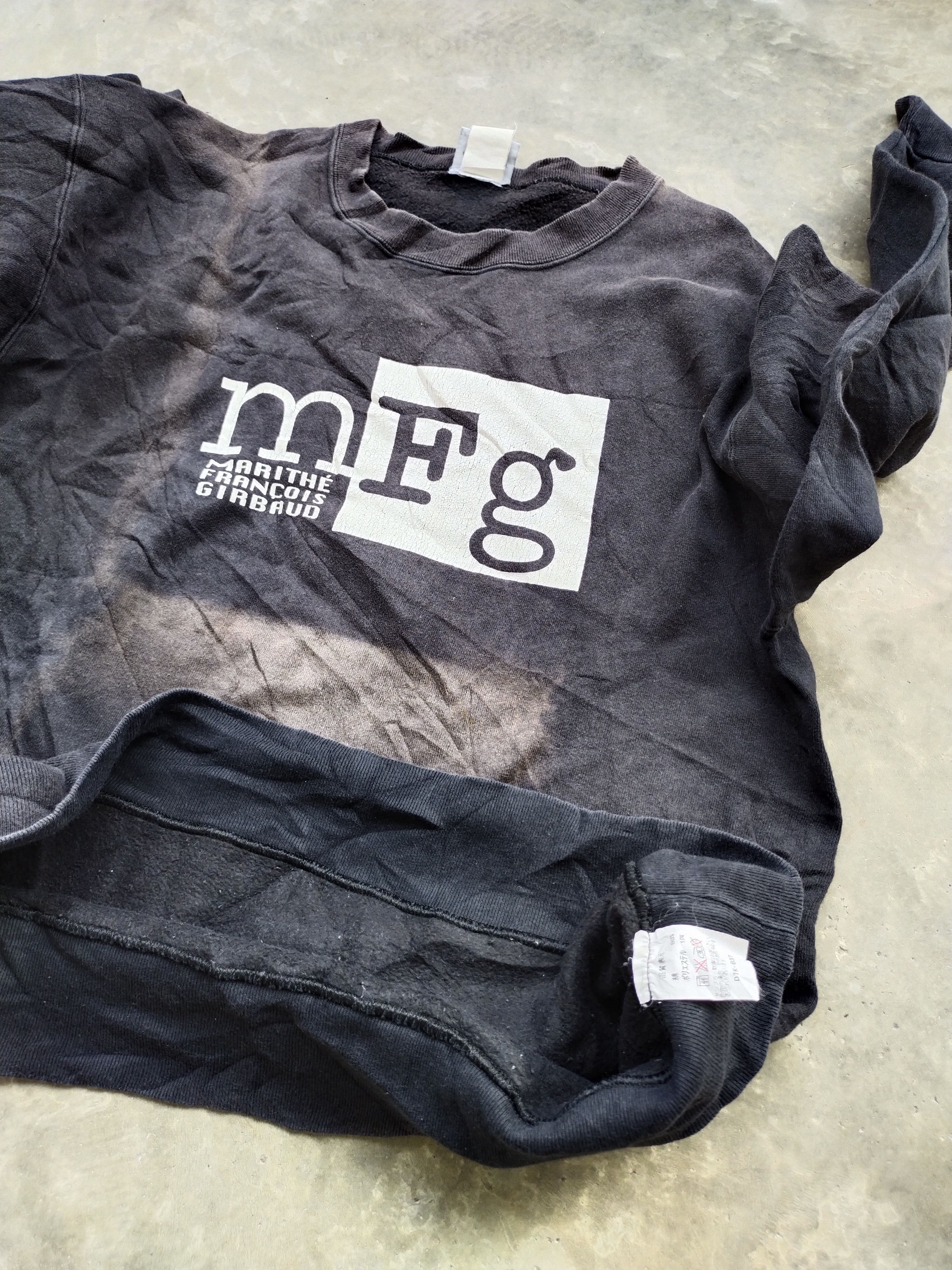 Marithe + Francois Girbaud × Vintage VTG Marithe Francois Girbaud Faded Sweatshirt Size US M / EU 48-50 / 2 - 10 Thumbnail