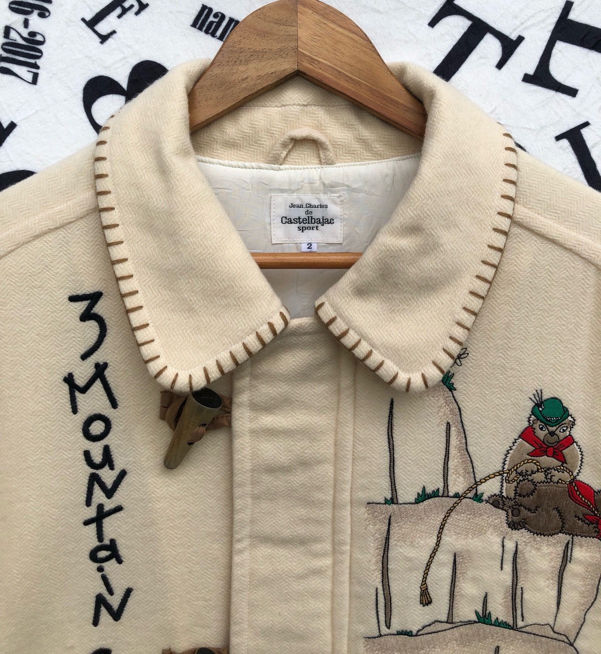 Jean Charles De Castelbajac 🔥Vintage Jean Charles de Castelbajac Wool Duffle Jacket Size US XL / EU 56 / 4 - 4 Thumbnail