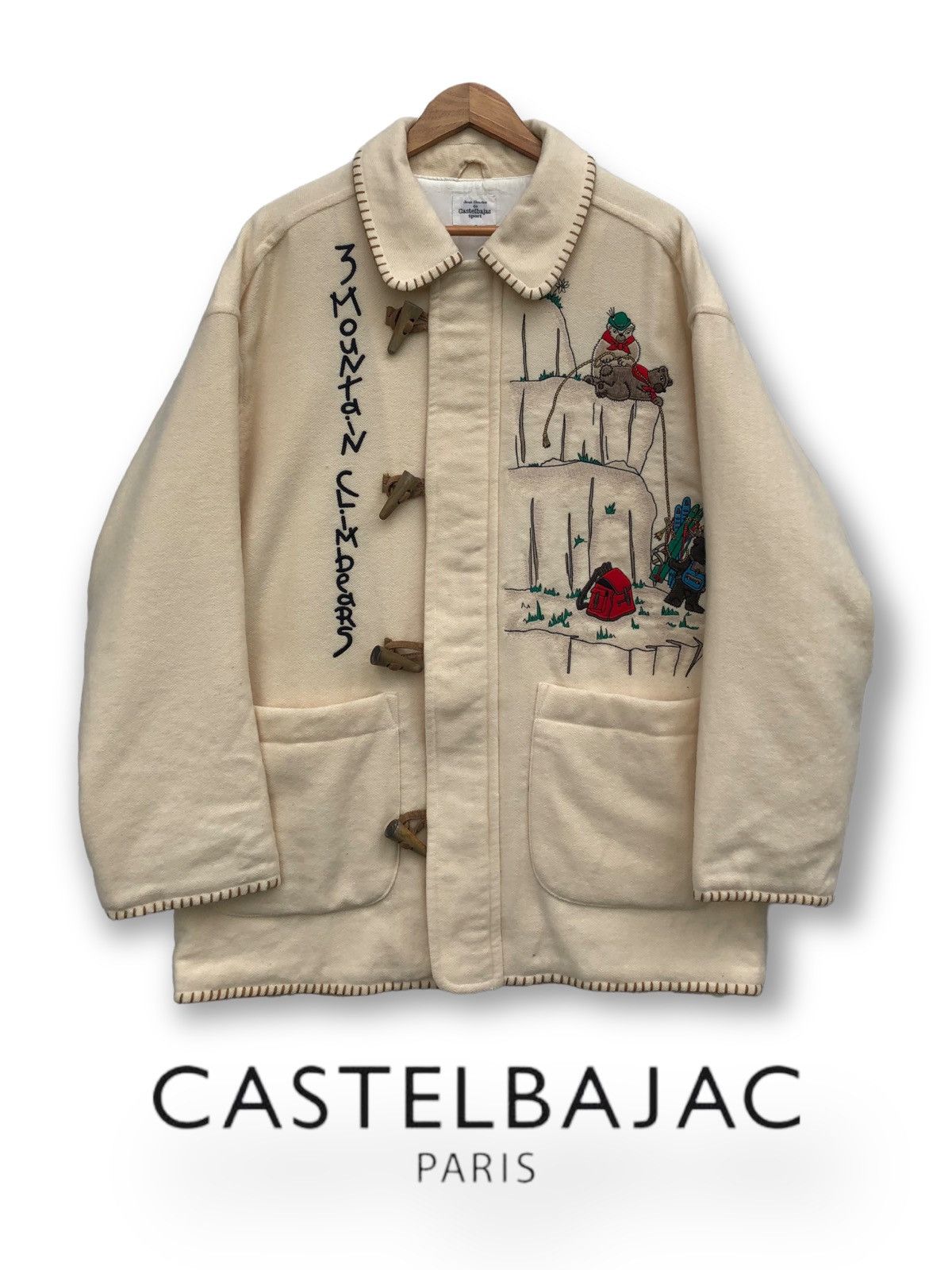 Jean Charles De Castelbajac 🔥Vintage Jean Charles de Castelbajac Wool Duffle Jacket Size US XL / EU 56 / 4 - 1 Thumbnail