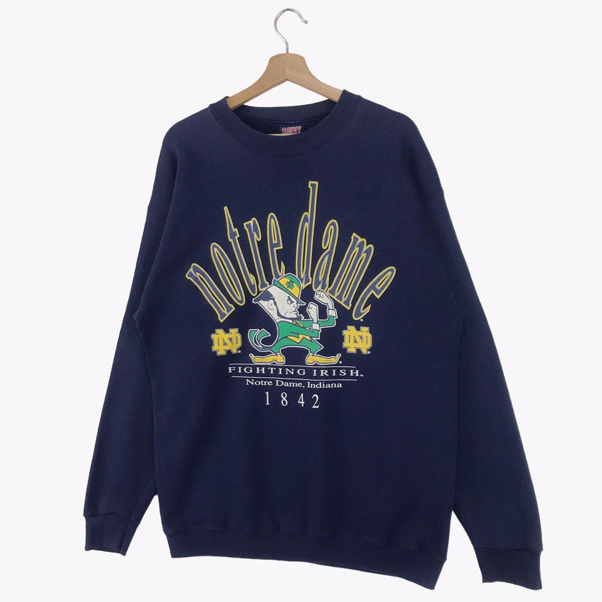 Vintage 90’s University Of Notre Dame Sweatshirts Size US M / EU 48-50 / 2 - 2 Thumbnail