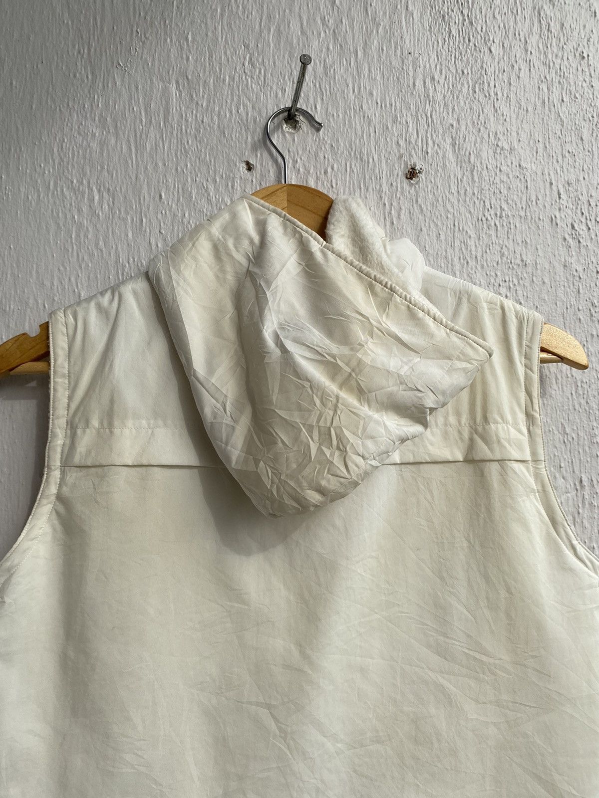 Japanese Brand Vintage Michel Klein Hoodie Vest Pearl White Zip-Up Size US S / EU 44-46 / 1 - 10 Thumbnail