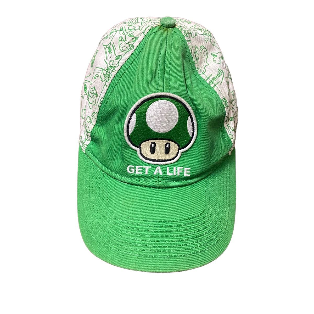 Vintage 2011 Nintendo Super Mario Hat Mushroom head Size ONE SIZE - 3 Thumbnail