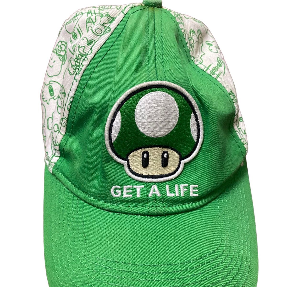Vintage 2011 Nintendo Super Mario Hat Mushroom head Size ONE SIZE - 7 Thumbnail