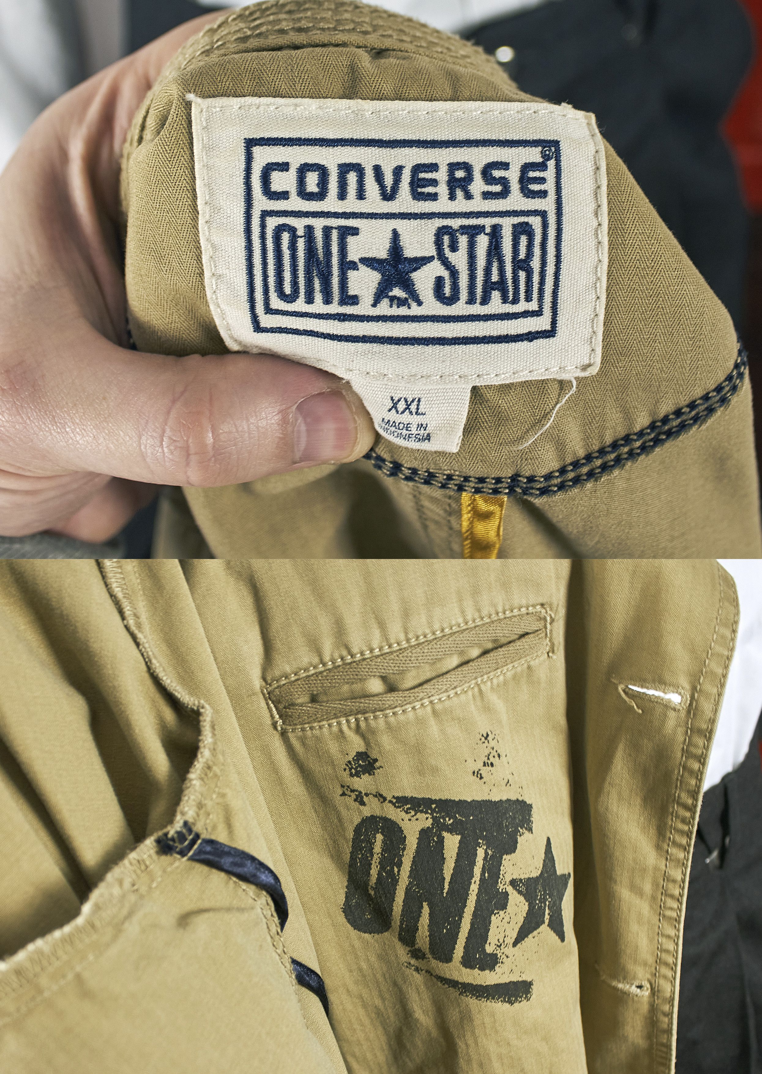 Converse Vintage 90s Converse One Star Blazer Denim Jacket Size XXL Size US XXL / EU 58 / 5 - 9 Thumbnail