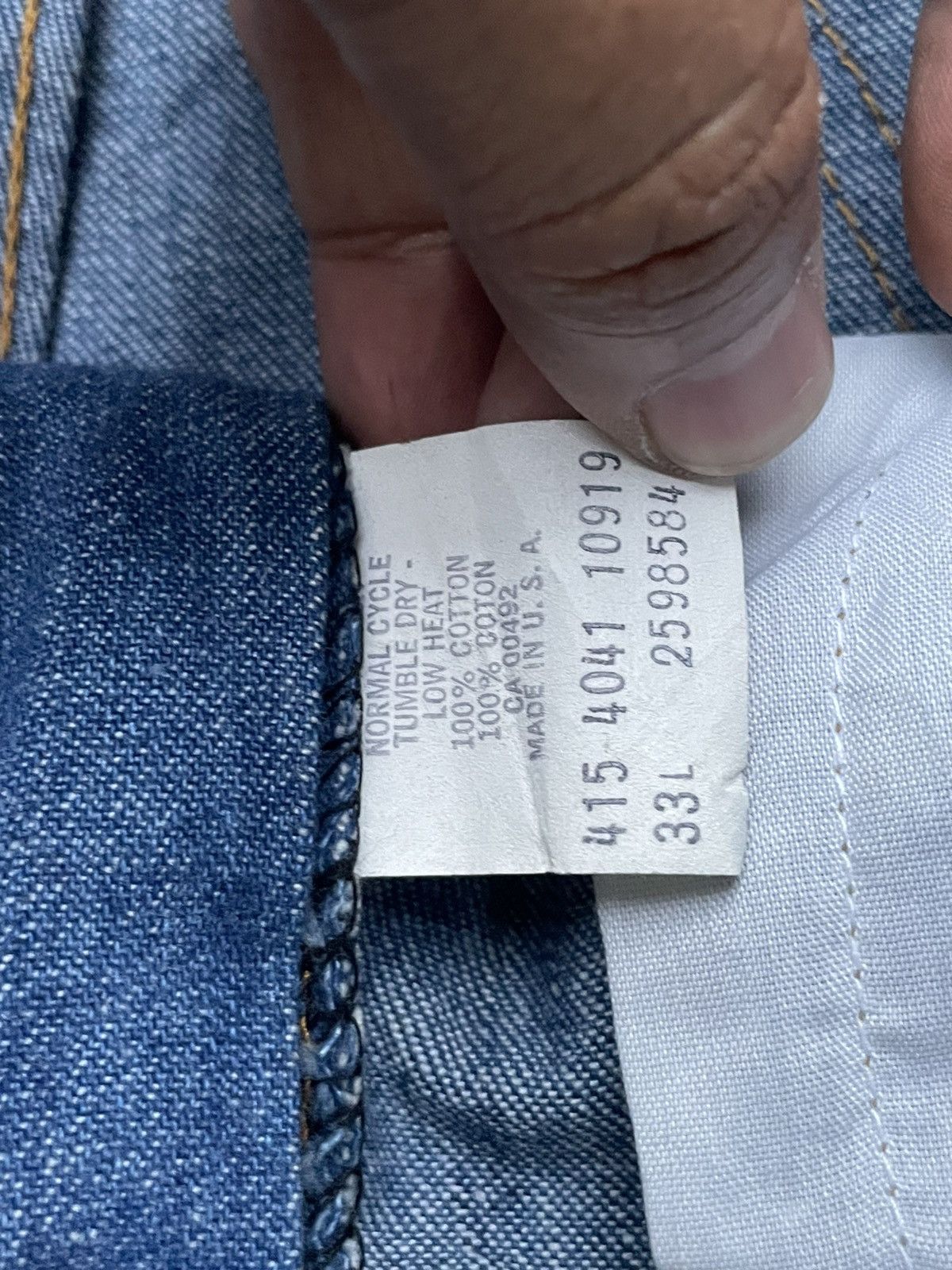 Lee × Vintage Vintage Lee Denim Size US 33 - 14 Thumbnail