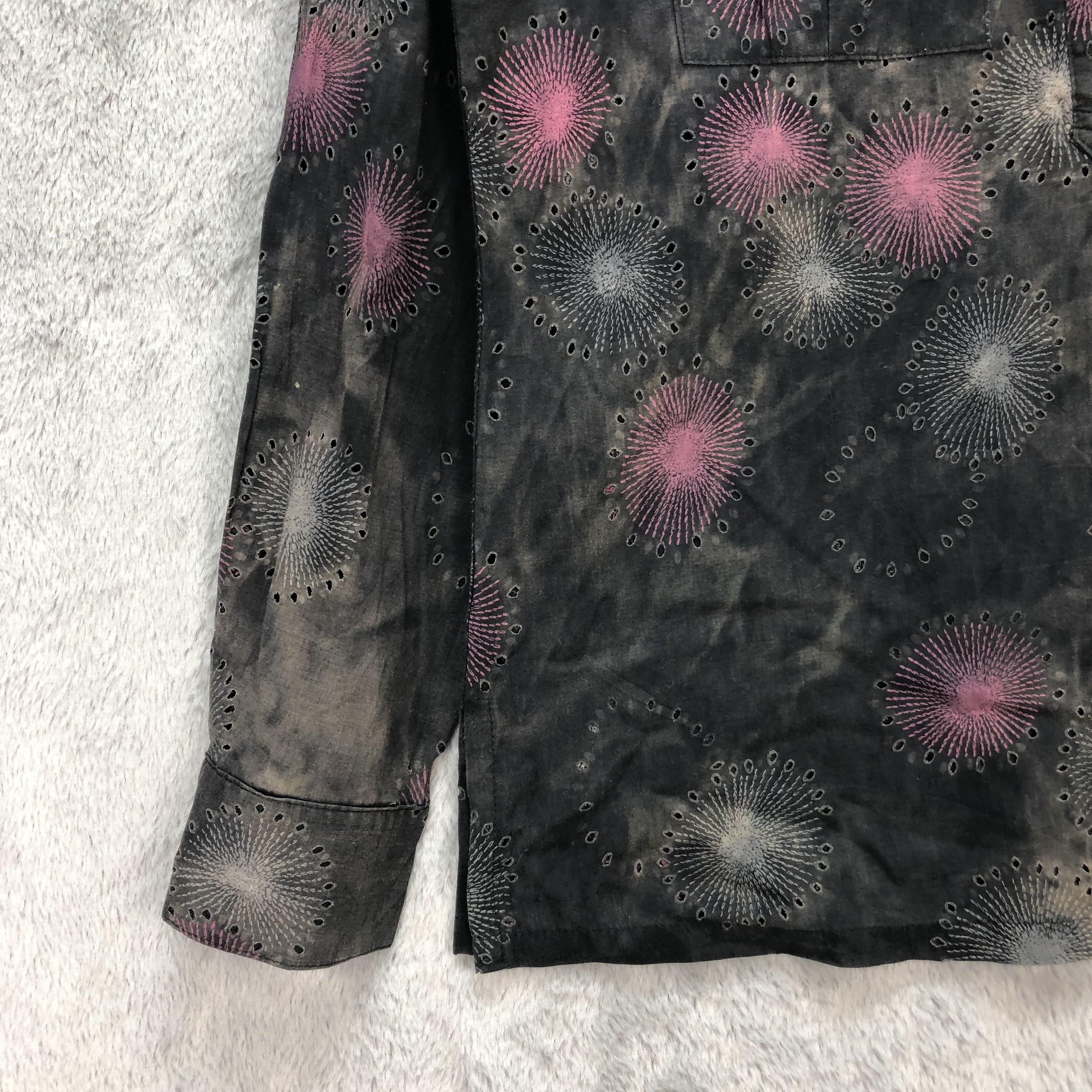 Japanese Brand Happy New Year Nice Design Fireworks Shirt #5627-194 Size US L / EU 52-54 / 3 - 4 Thumbnail