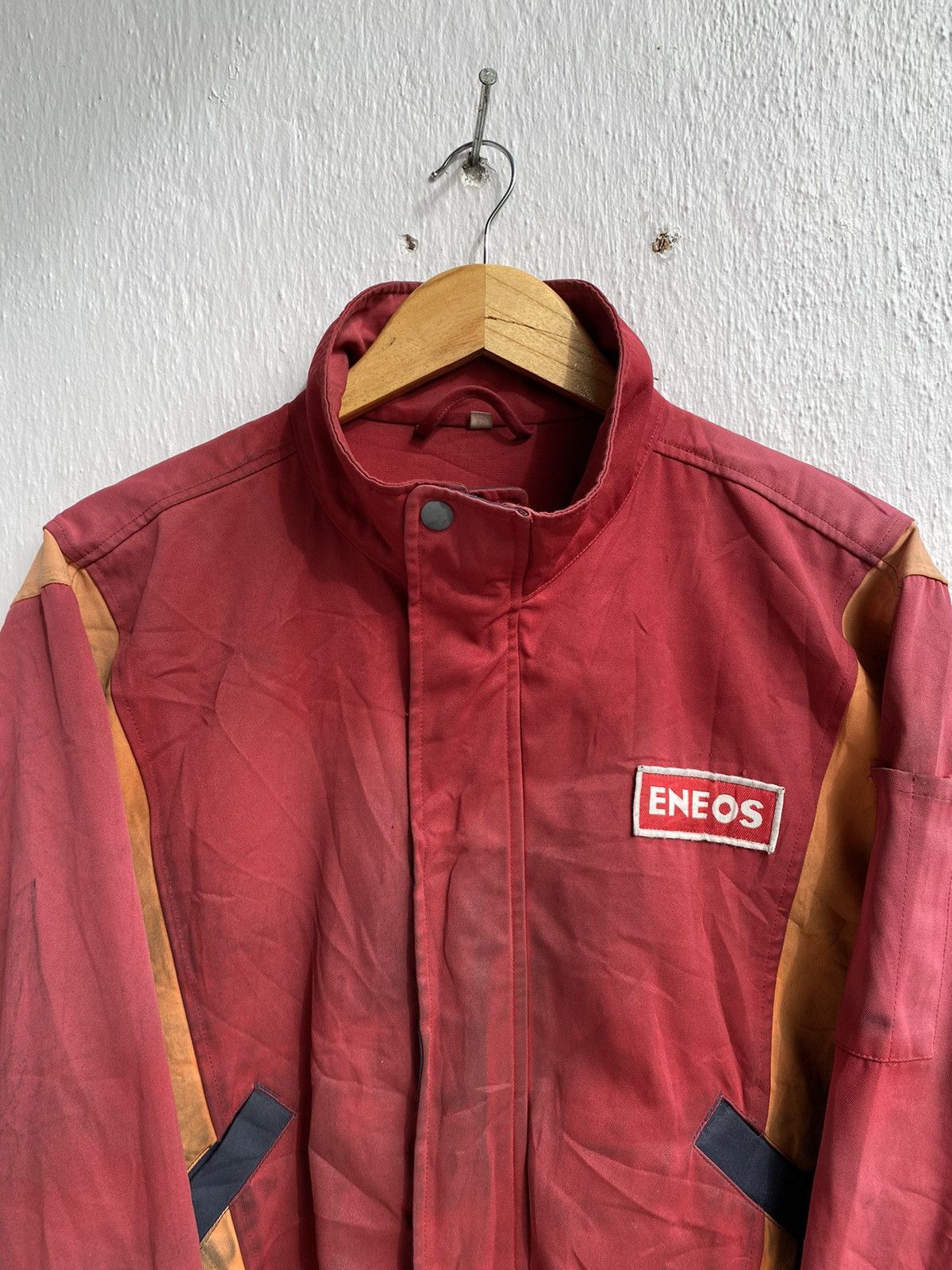 Sports Specialties Vintage Thrashed Eneos Big Logo Racing Motorsport Jacket Size US XL / EU 56 / 4 - 3 Thumbnail