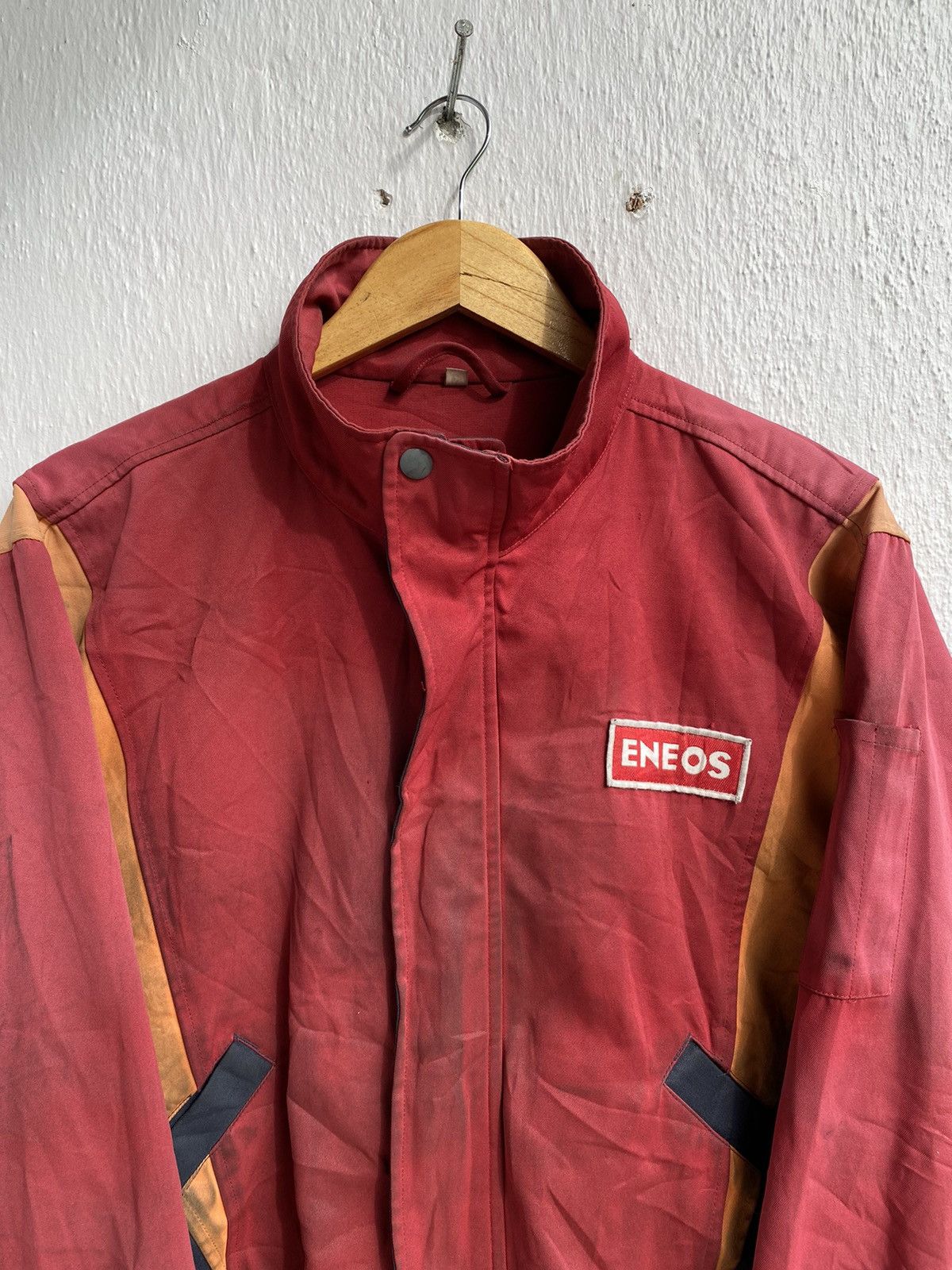 Sports Specialties Vintage Thrashed Eneos Big Logo Racing Motorsport Jacket Size US XL / EU 56 / 4 - 2 Thumbnail