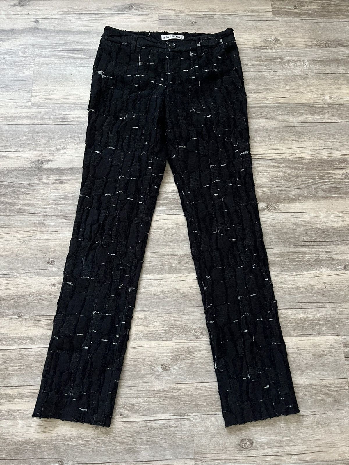 archive issey miyake distressed pants
