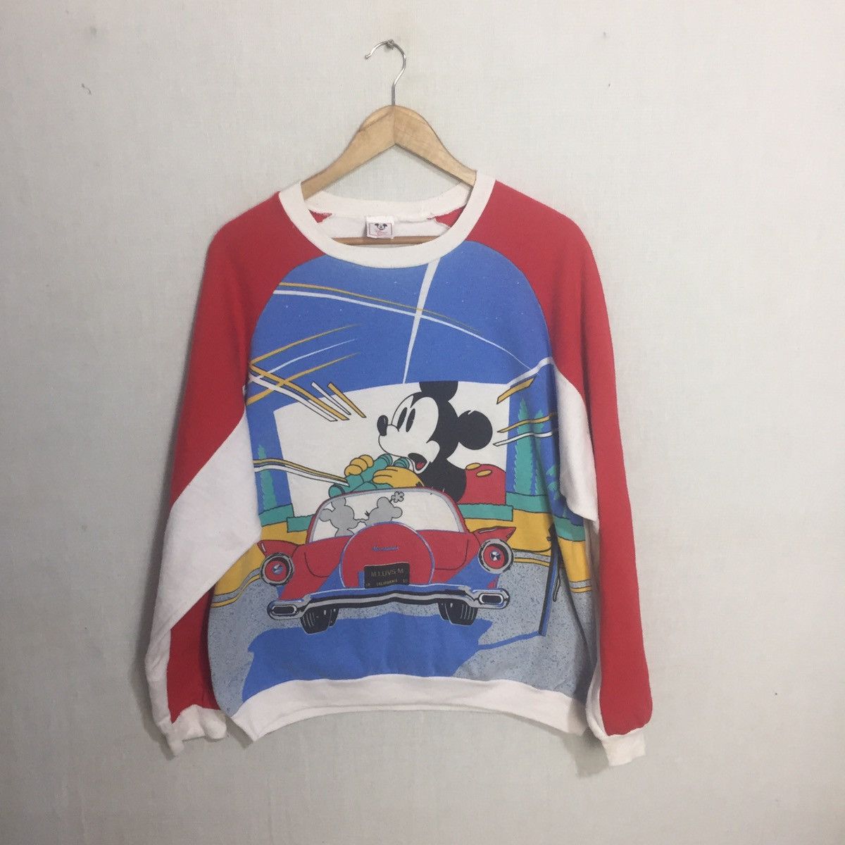 Vintage Mickey sweatshirt over print