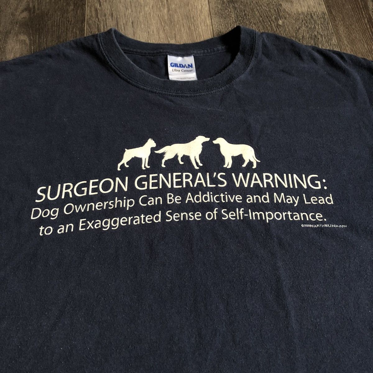 Vintage Vintage 2000s Dogs Surgeon General’s Warning Parody Logo Tee Size US L / EU 52-54 / 3 - 1 Thumbnail