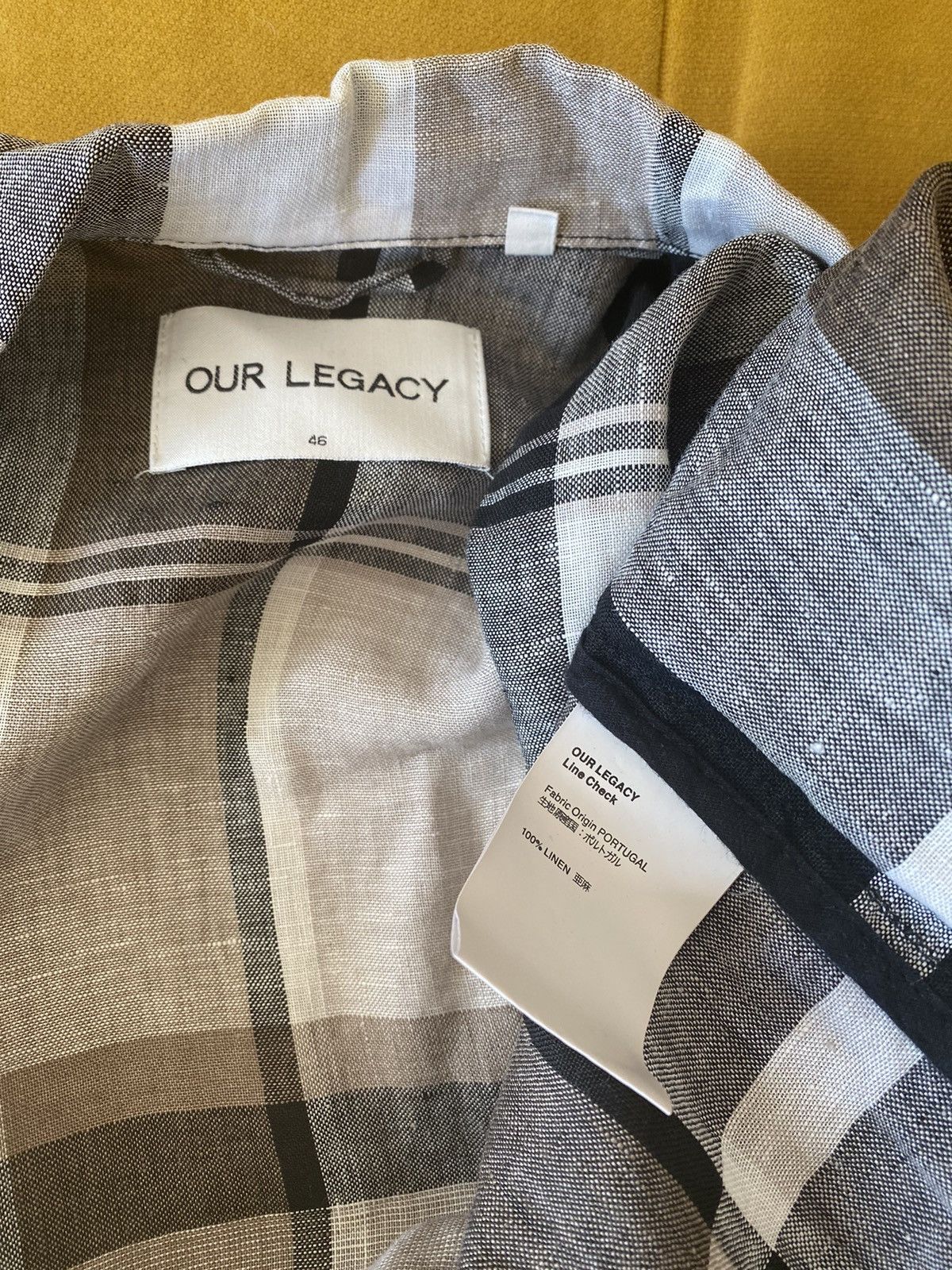 Our Legacy Tech Blouson Linen Line Check size 46 Size US S / EU 44-46 / 1 - 6 Thumbnail
