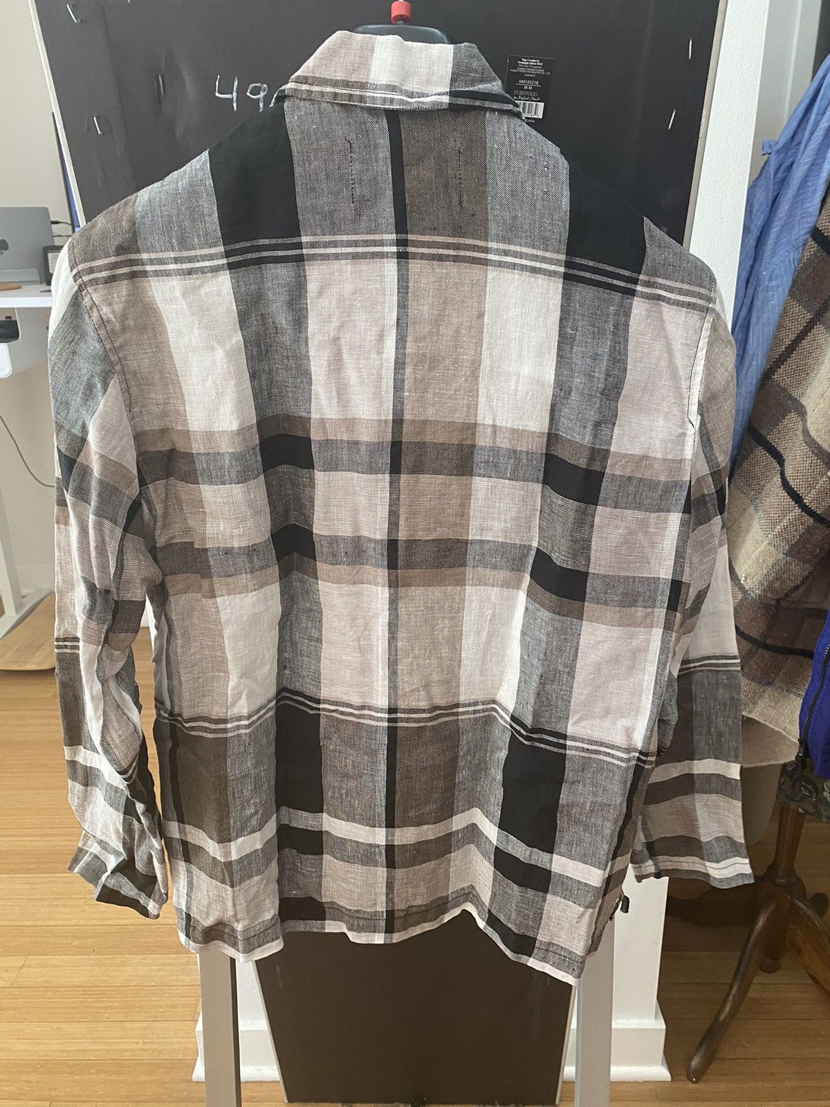 Our Legacy Tech Blouson Linen Line Check size 46 Size US S / EU 44-46 / 1 - 3 Thumbnail