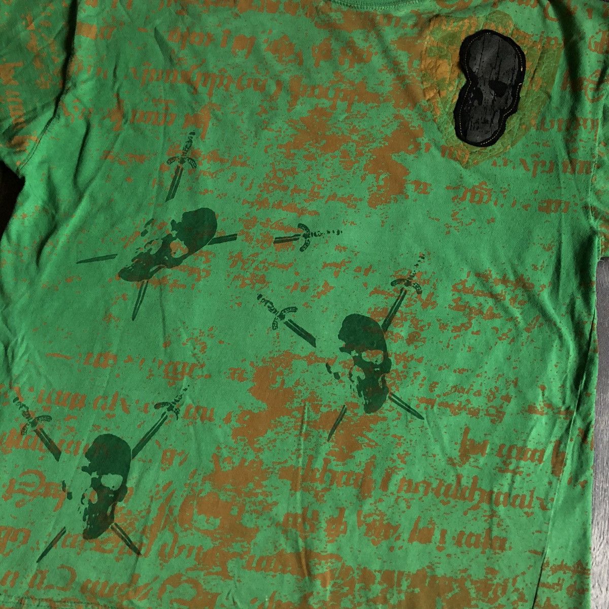 Affliction Vintage 2000s Mecca Skulls True Master Pirate AOP Logo Tee Size US XL / EU 56 / 4 - 3 Thumbnail