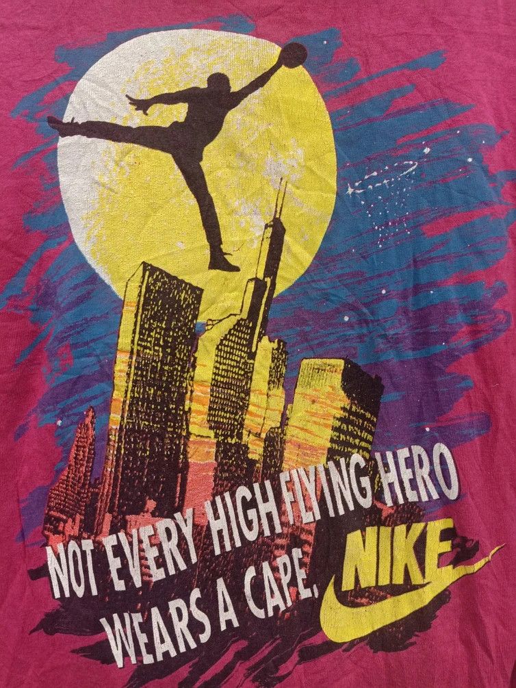 Nike Vintage 90s t shirt nike flying hero made in usa Size US S / EU 44-46 / 1 - 2 Thumbnail