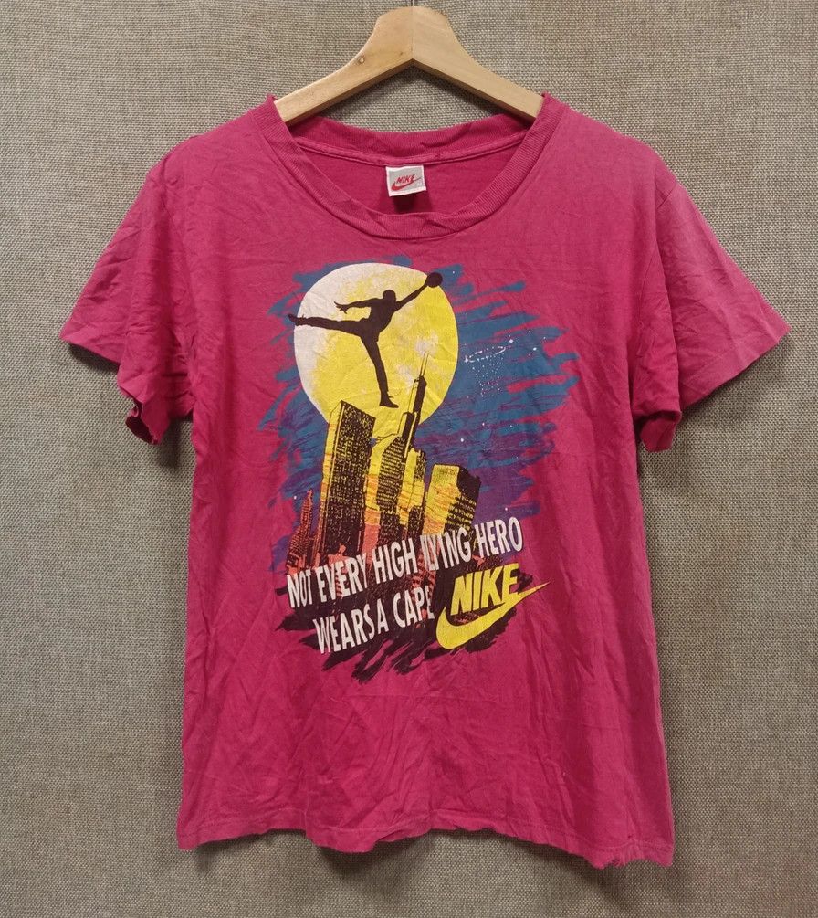 Nike Vintage 90s t shirt nike flying hero made in usa Size US S / EU 44-46 / 1 - 1 Thumbnail