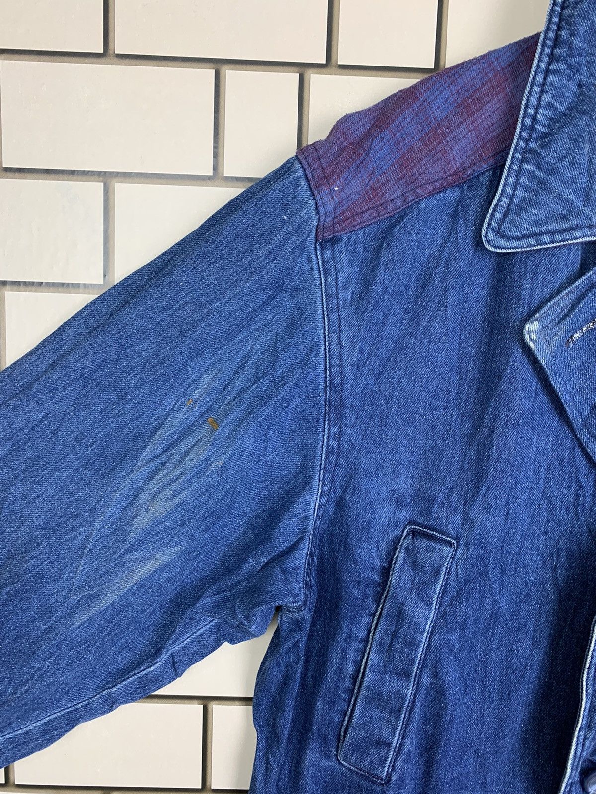 Japanese Brand × Vintage Vintage Japanese Brand Styled By Oprozat Denim Jacket Size US M / EU 48-50 / 2 - 15 Thumbnail