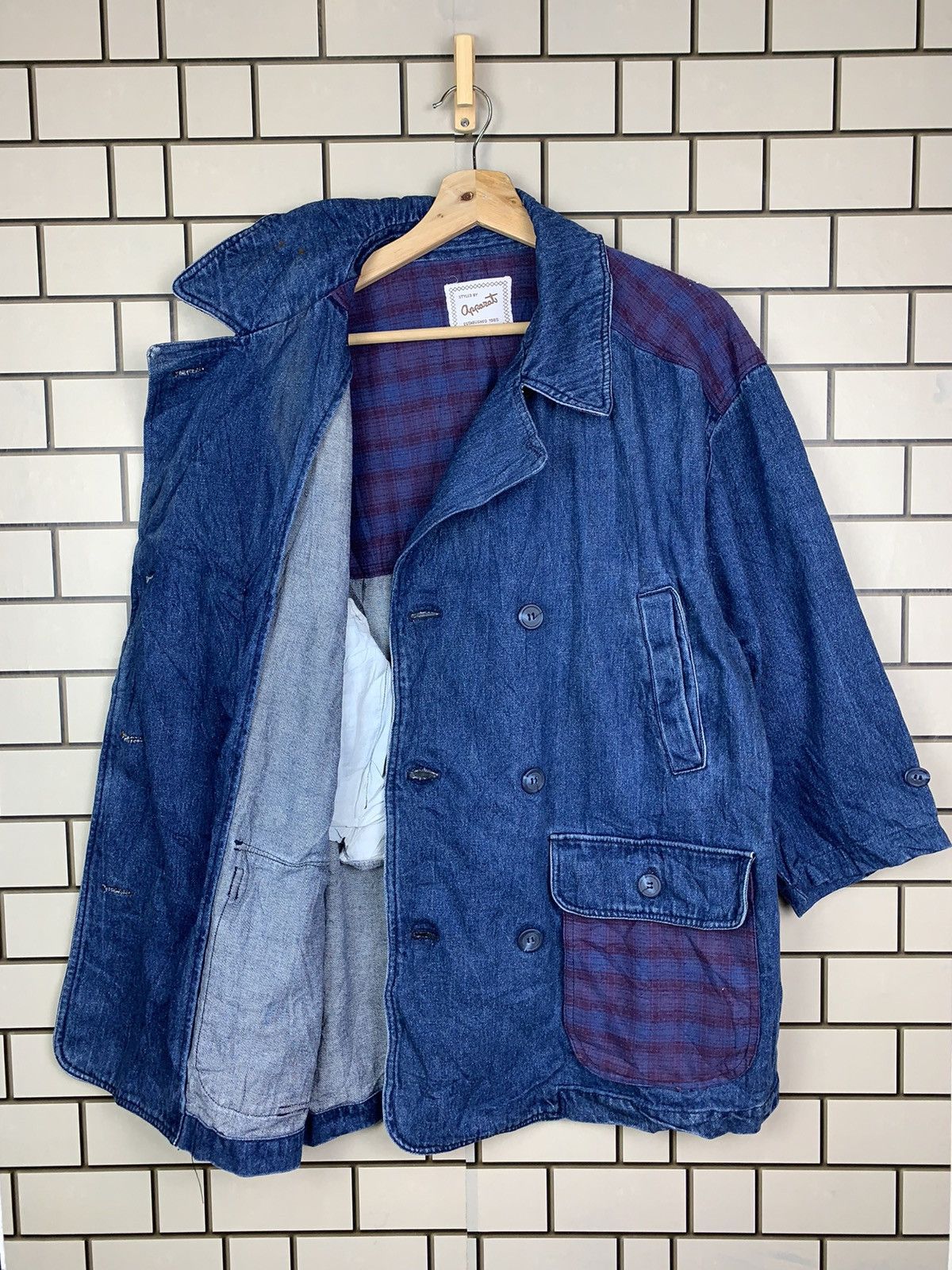 Japanese Brand × Vintage Vintage Japanese Brand Styled By Oprozat Denim Jacket Size US M / EU 48-50 / 2 - 20 Thumbnail