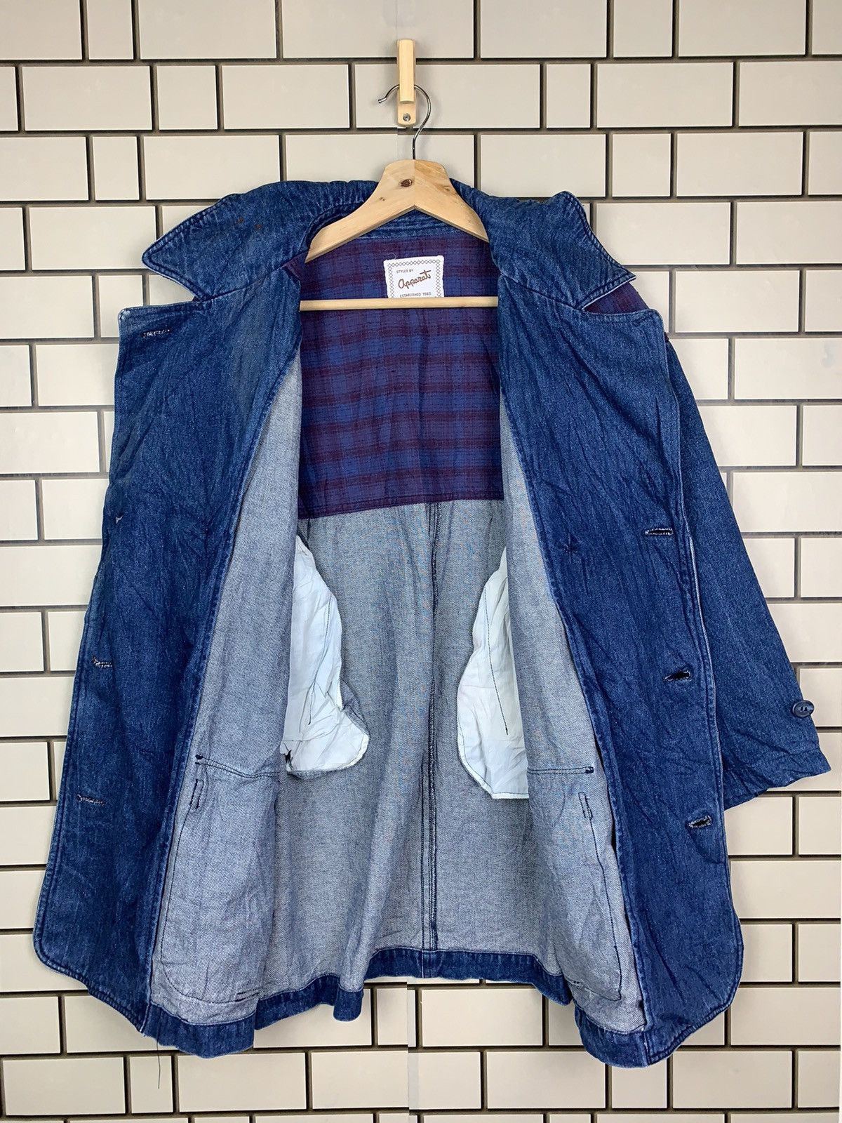 Japanese Brand × Vintage Vintage Japanese Brand Styled By Oprozat Denim Jacket Size US M / EU 48-50 / 2 - 21 Thumbnail