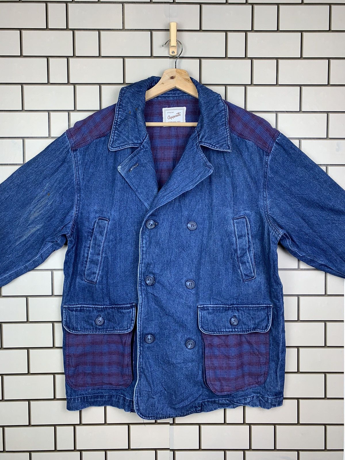 Japanese Brand × Vintage Vintage Japanese Brand Styled By Oprozat Denim Jacket Size US M / EU 48-50 / 2 - 14 Thumbnail