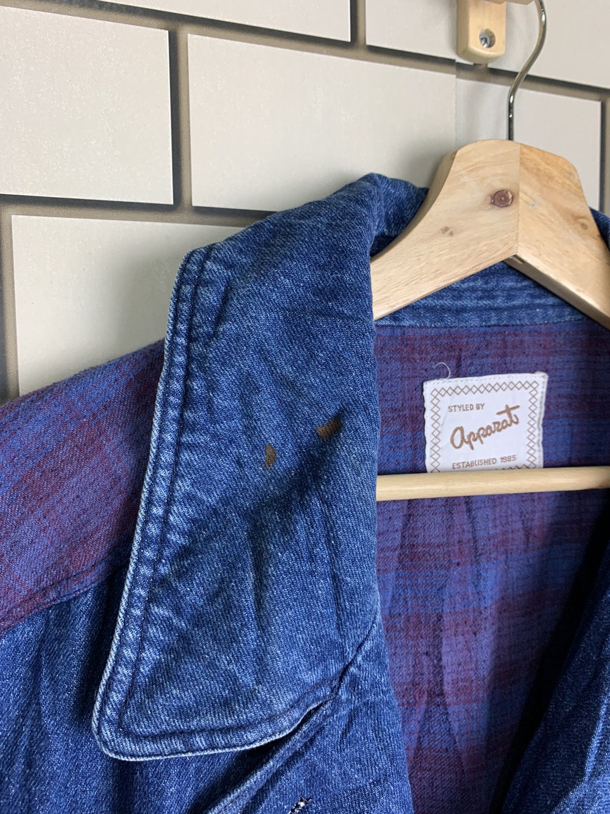 Japanese Brand × Vintage Vintage Japanese Brand Styled By Oprozat Denim Jacket Size US M / EU 48-50 / 2 - 10 Thumbnail