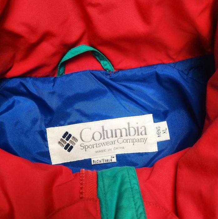 Vintage Columbia powder keg vintage acid red men's jacket, 90s Grailed