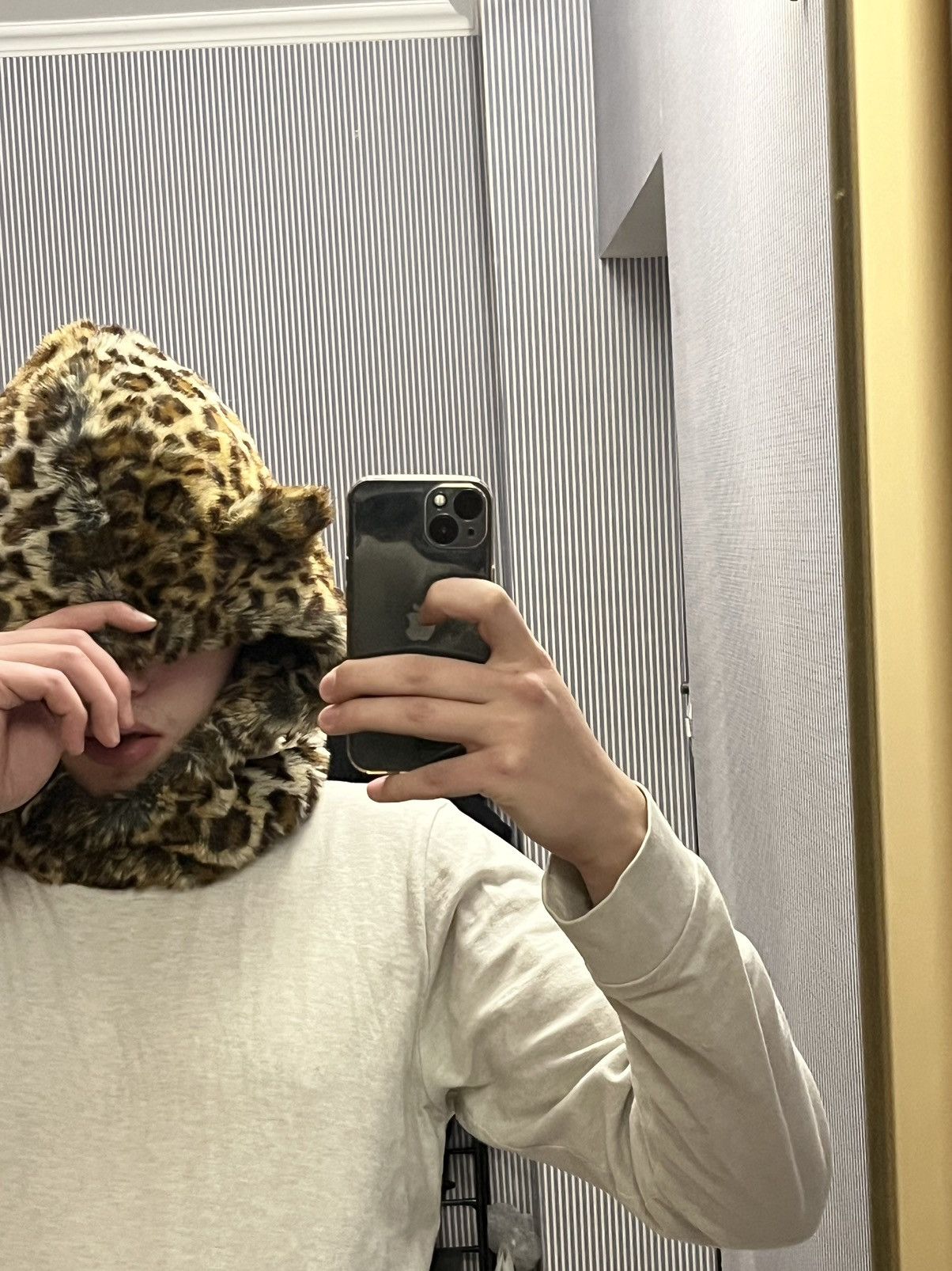 Vintage Vintage Alt Mohair Hat Leopard Balackava Size ONE SIZE - 9 Thumbnail