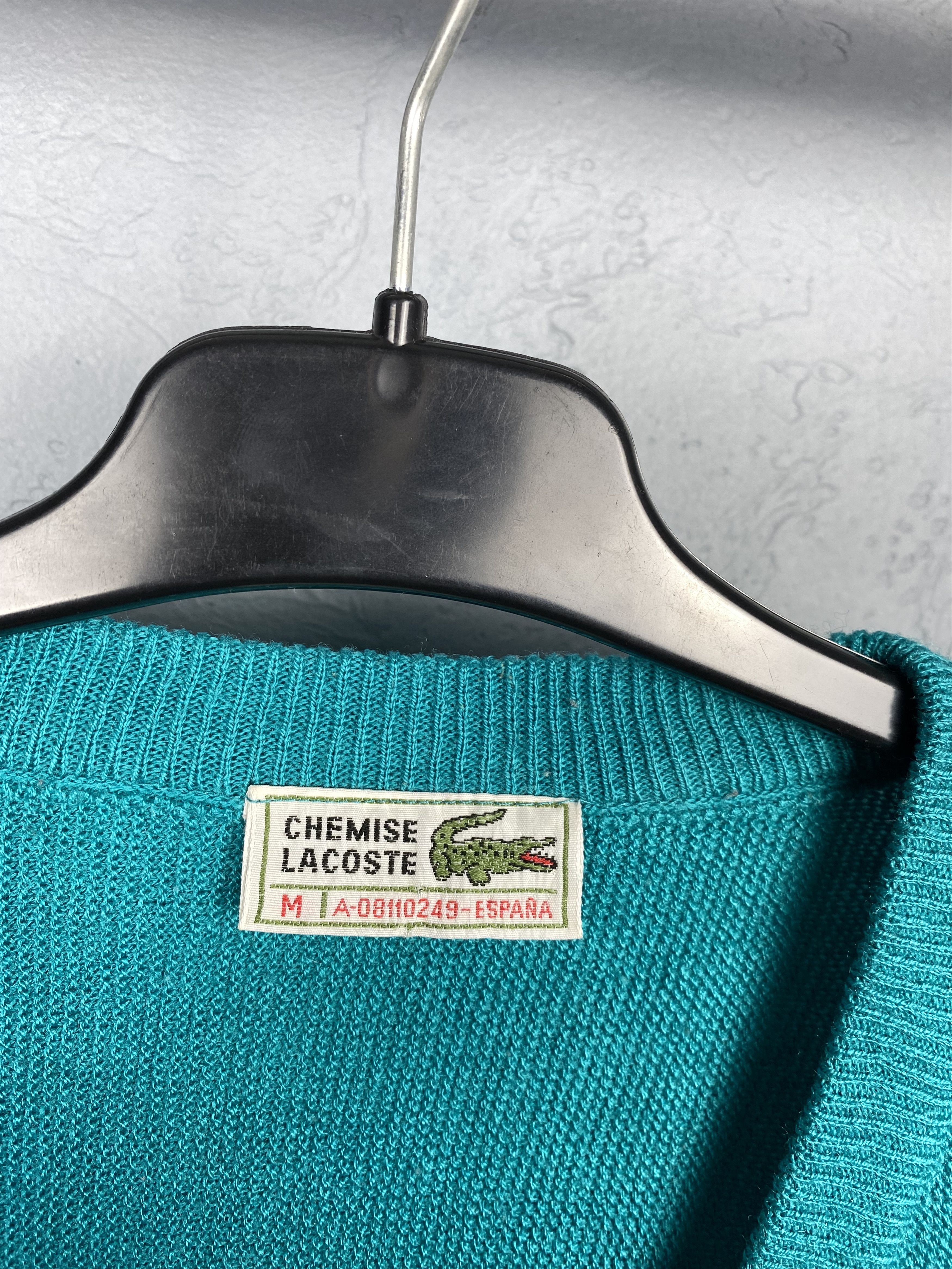 Lacoste × Vintage Lacoste 90s Vintage Chemise Mens Sweater Made in Spain Size US M / EU 48-50 / 2 - 4 Thumbnail