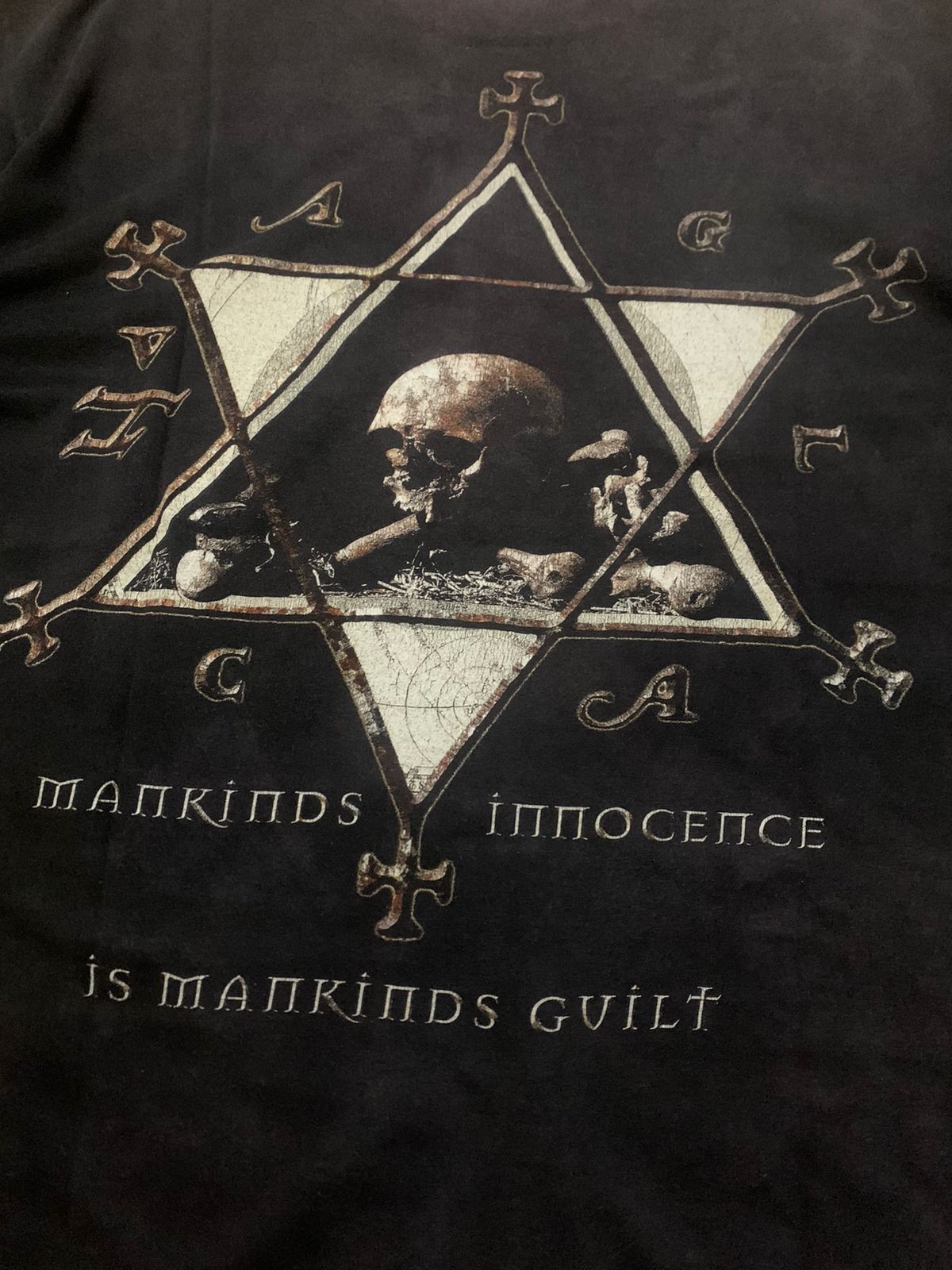 Band Tees × Vintage Vintage Dimmu Borgir 90s T-Shirt Size US L / EU 52-54 / 3 - 4 Thumbnail