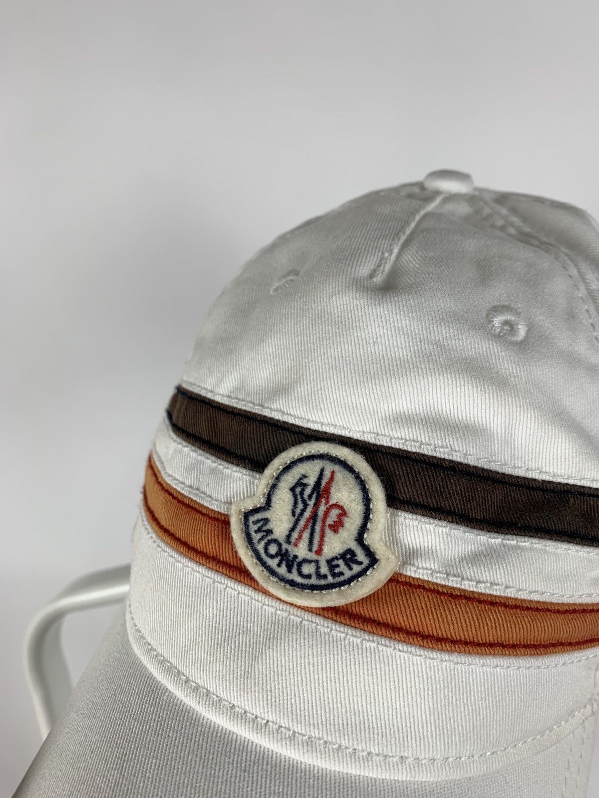 Moncler Moncler Distressed White Cap Size ONE SIZE - 7 Thumbnail