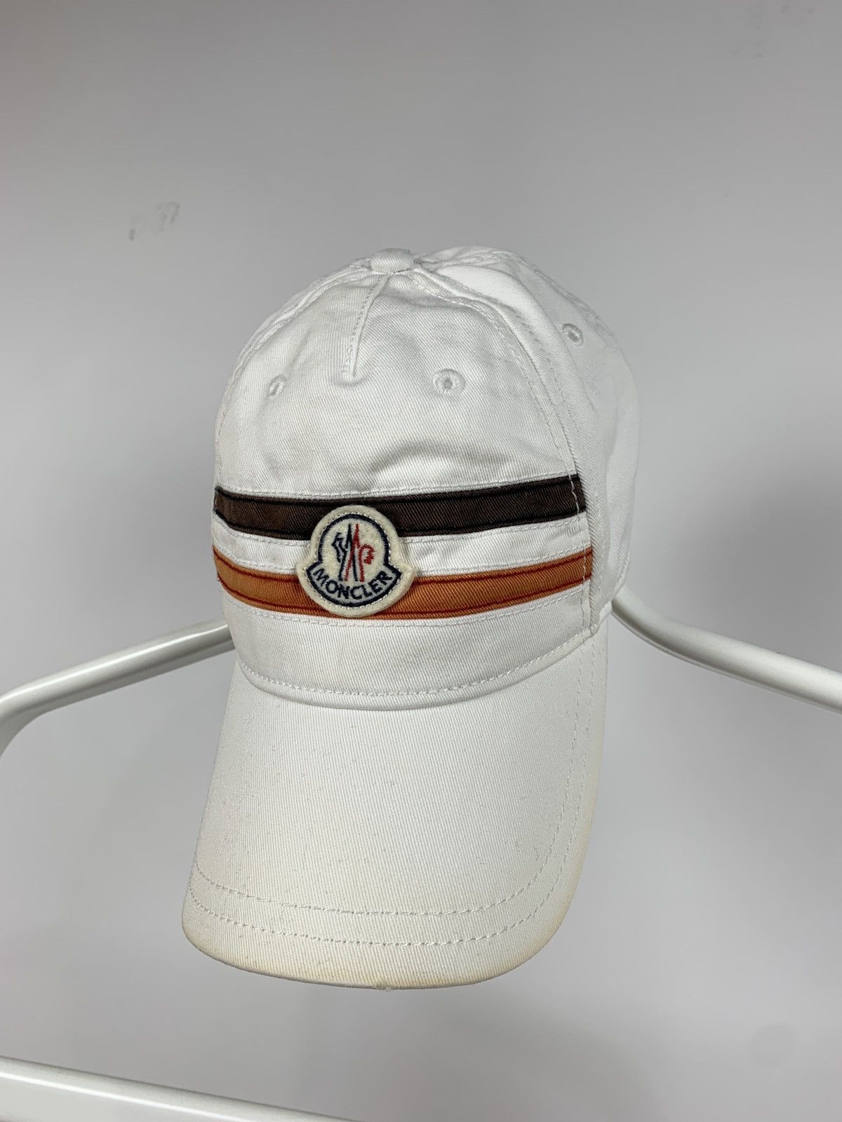 Moncler Moncler Distressed White Cap Size ONE SIZE - 1 Thumbnail