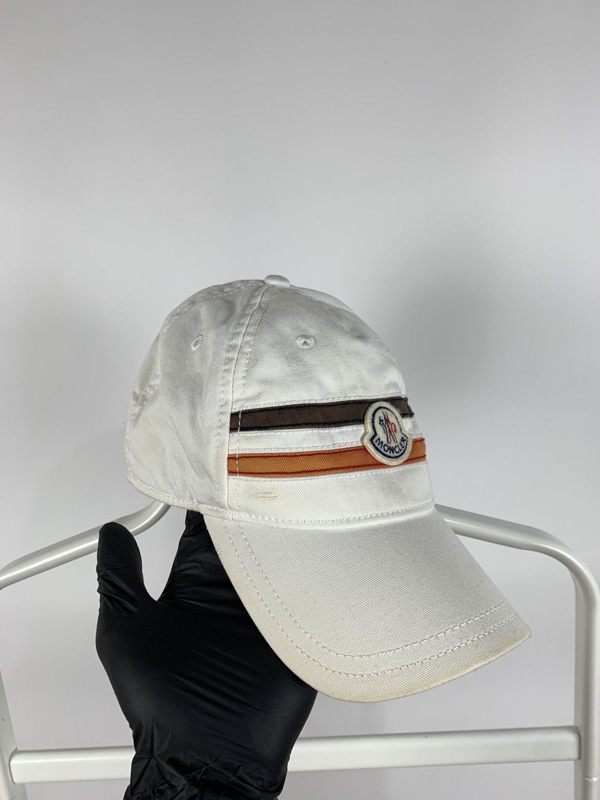 Moncler Moncler Distressed White Cap Size ONE SIZE - 4 Thumbnail