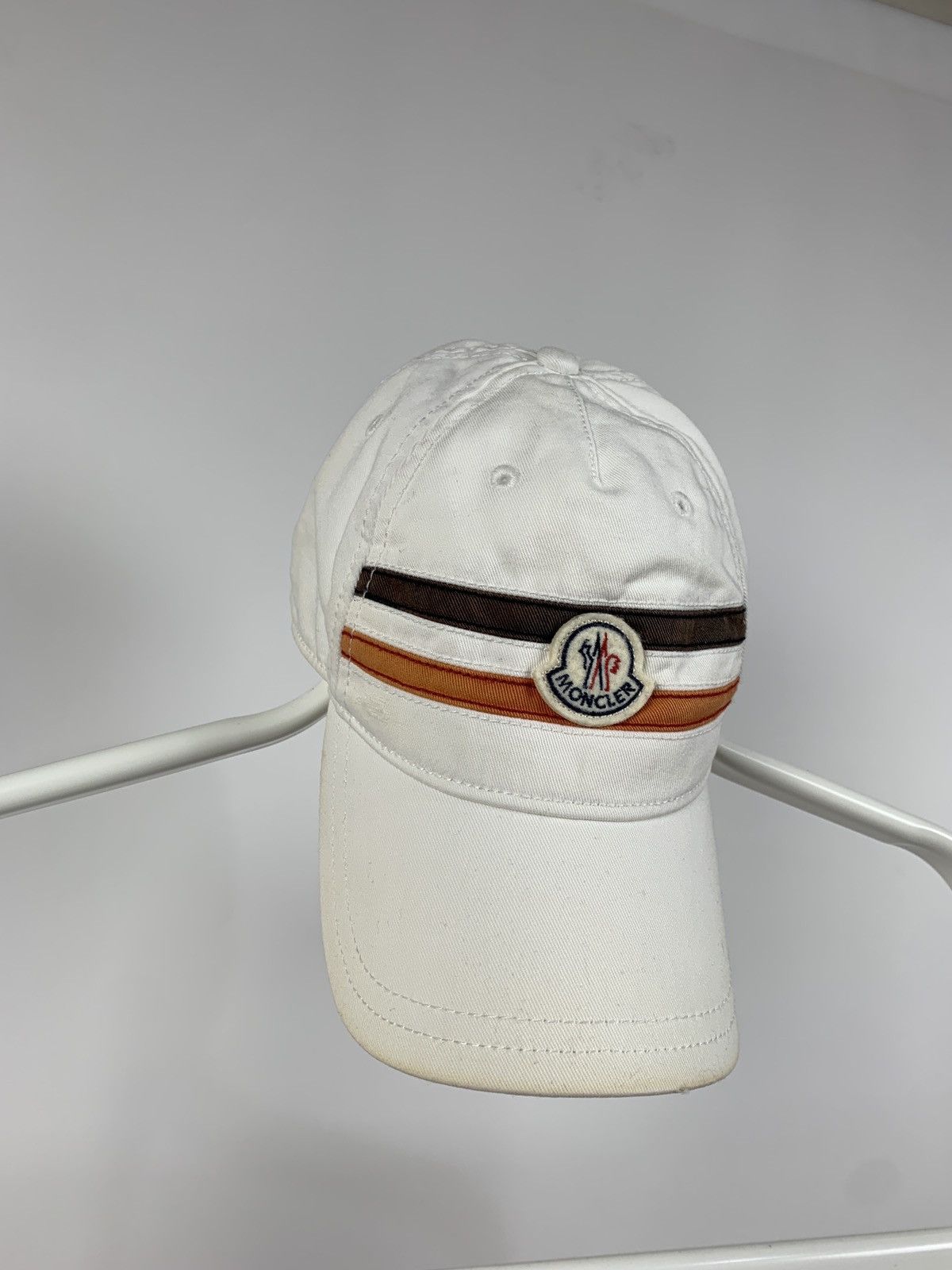 Moncler Moncler Distressed White Cap Size ONE SIZE - 2 Thumbnail