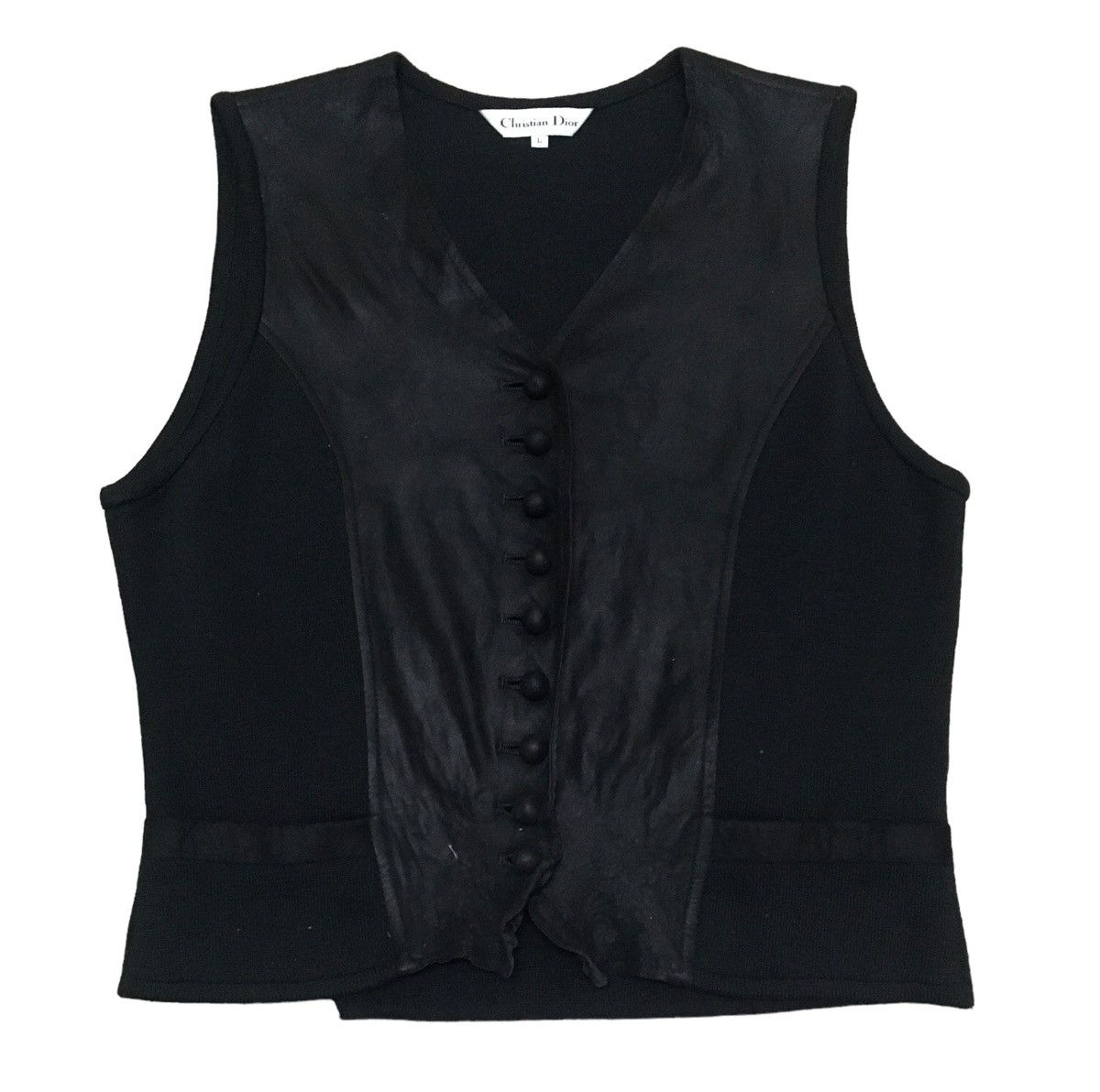 Christian Dior Monsieur × Designer × Vintage Rare Design Vintage Brand Christian Dior Leather Vest 1990s Size US L / EU 52-54 / 3 - 1 Thumbnail