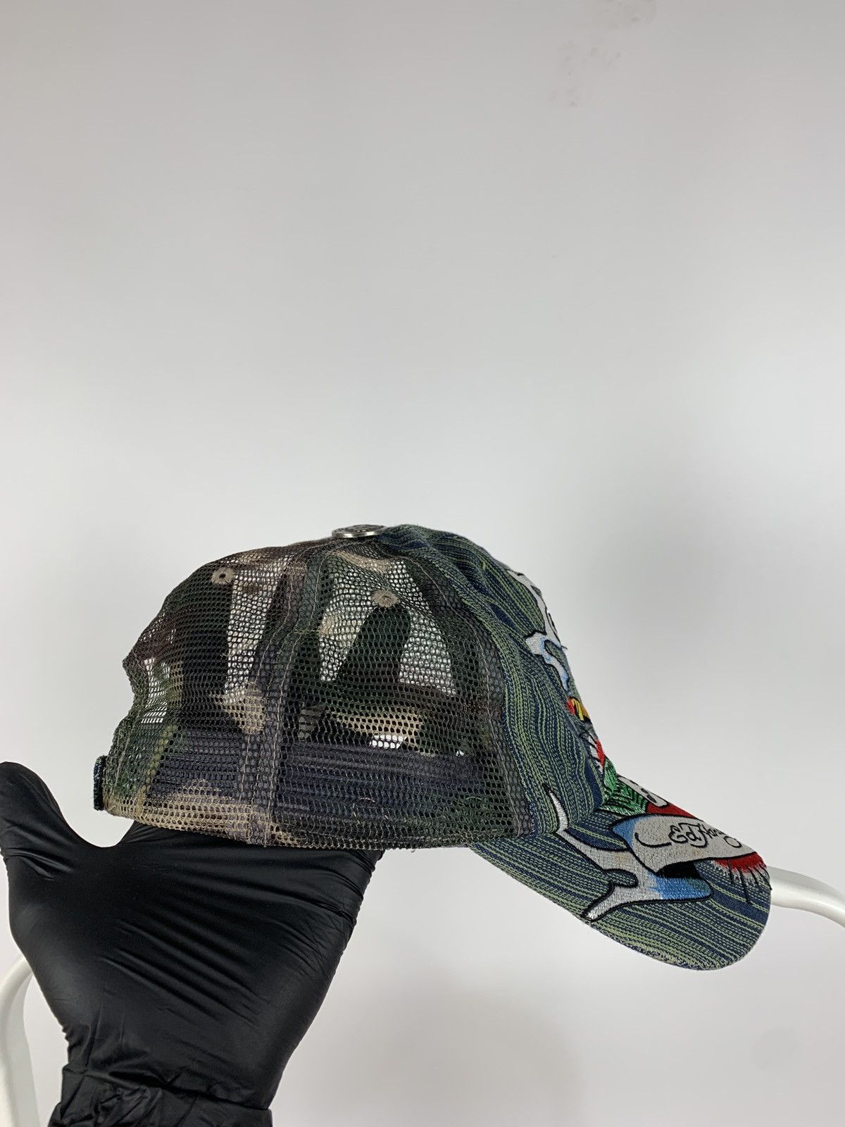 Christian Audigier Vintage Ed Hardy Christian Audigier Skull Camouflage Cap Size ONE SIZE - 5 Thumbnail