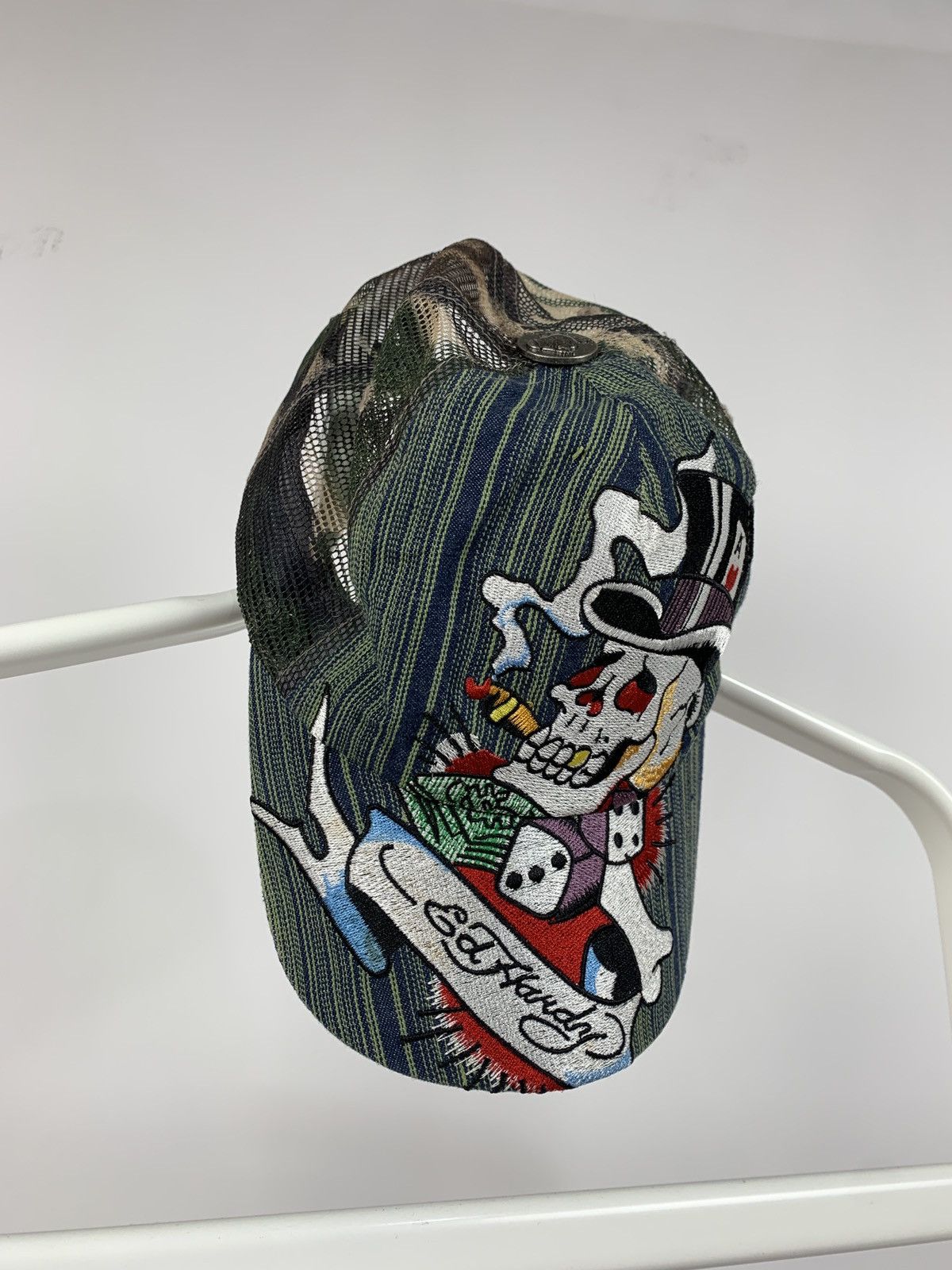 Christian Audigier Vintage Ed Hardy Christian Audigier Skull Camouflage Cap Size ONE SIZE - 2 Thumbnail