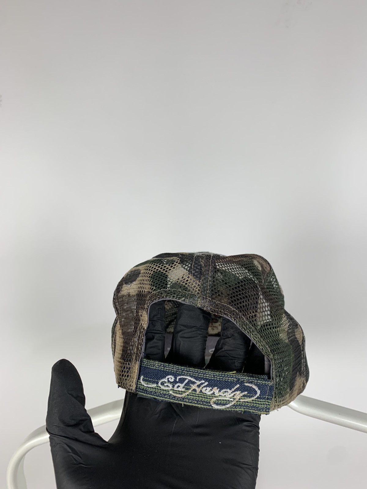 Christian Audigier Vintage Ed Hardy Christian Audigier Skull Camouflage Cap Size ONE SIZE - 6 Thumbnail