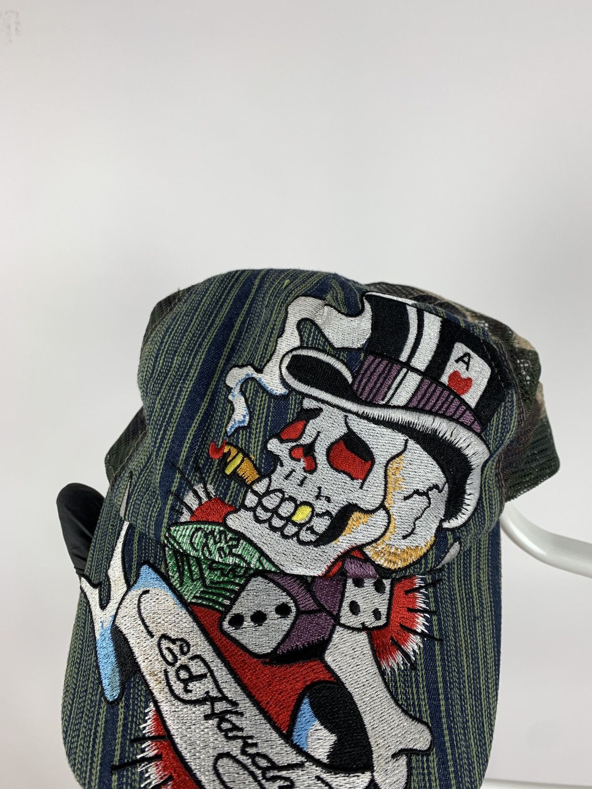 Christian Audigier Vintage Ed Hardy Christian Audigier Skull Camouflage Cap Size ONE SIZE - 4 Thumbnail