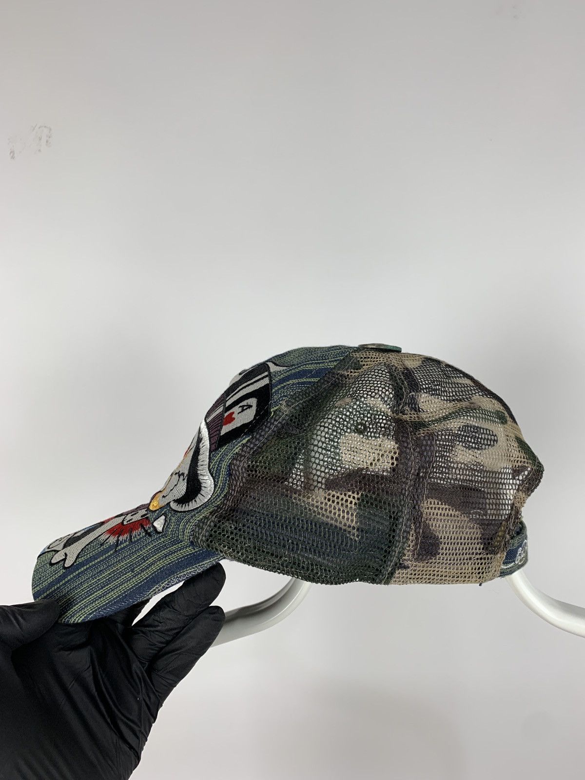 Christian Audigier Vintage Ed Hardy Christian Audigier Skull Camouflage Cap Size ONE SIZE - 7 Thumbnail