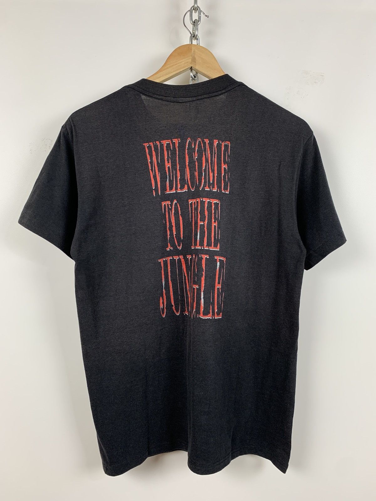 Band Tees 1989 Vintage Guns N Roses Welcome To The Jungle T-Shirt Size US S / EU 44-46 / 1 - 2 Thumbnail