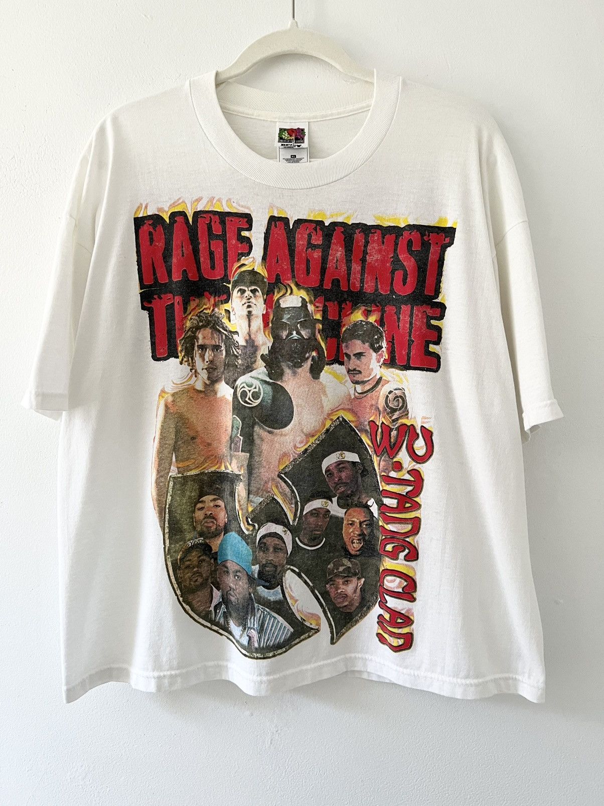 Maglietta Rage Against The Machine 1997 Vintage Tour Unisex Bianca - Taglie S-5XL