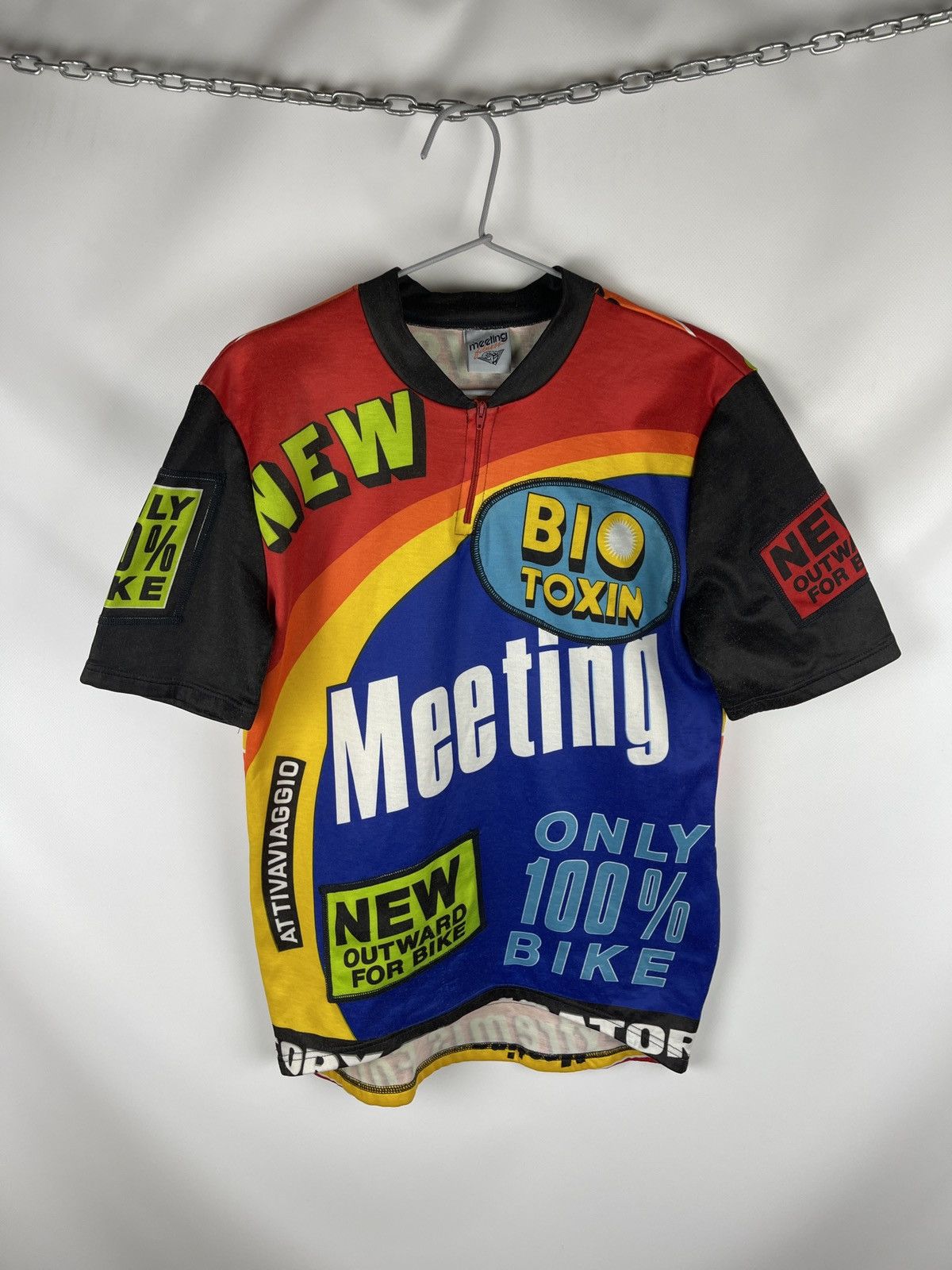 Vintage Meeting Fitness vintage rare new bike cycle jersey Size US L / EU 52-54 / 3 - 1 Thumbnail