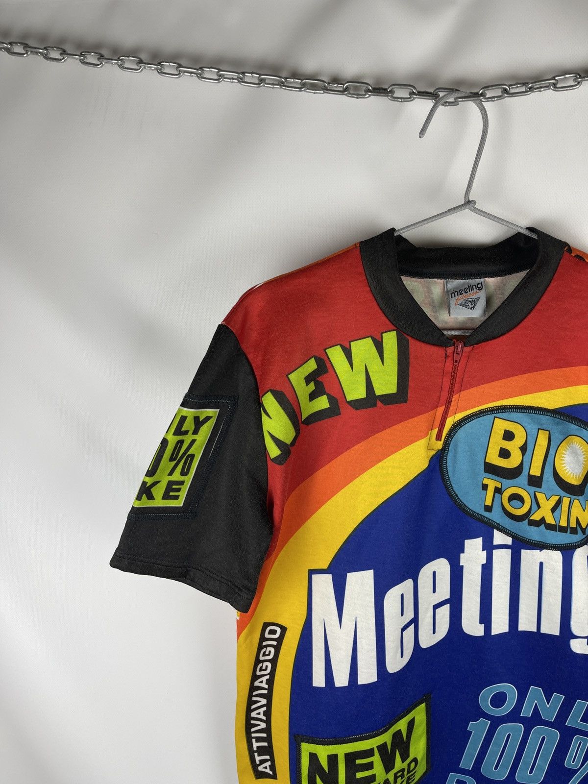 Vintage Meeting Fitness vintage rare new bike cycle jersey Size US L / EU 52-54 / 3 - 2 Thumbnail