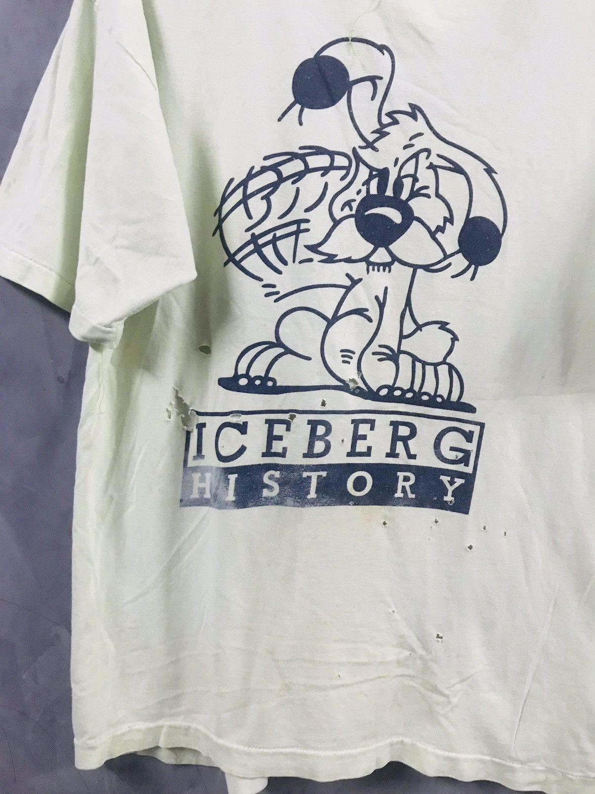 Iceberg Rip And Destroyed ICEBERG T-shirt Size US XXL / EU 58 / 5 - 2 Thumbnail