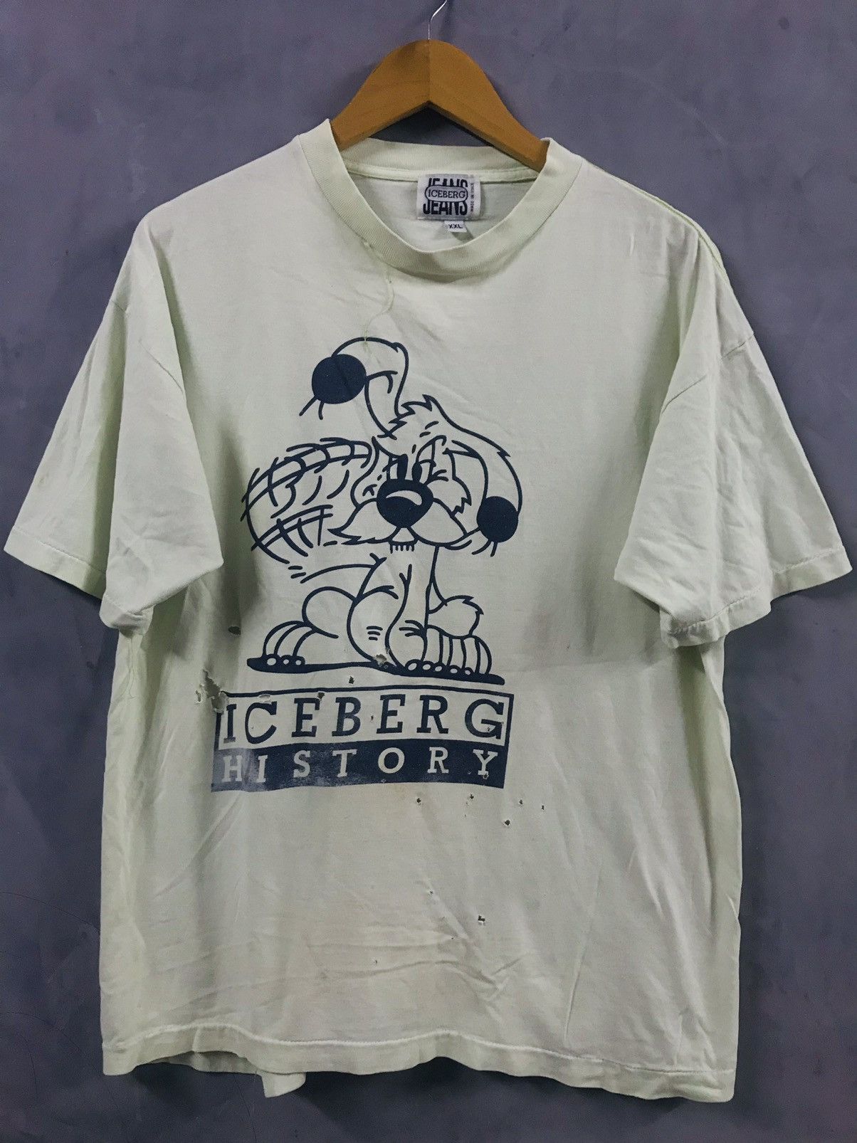 Iceberg Rip And Destroyed ICEBERG T-shirt Size US XXL / EU 58 / 5 - 3 Thumbnail