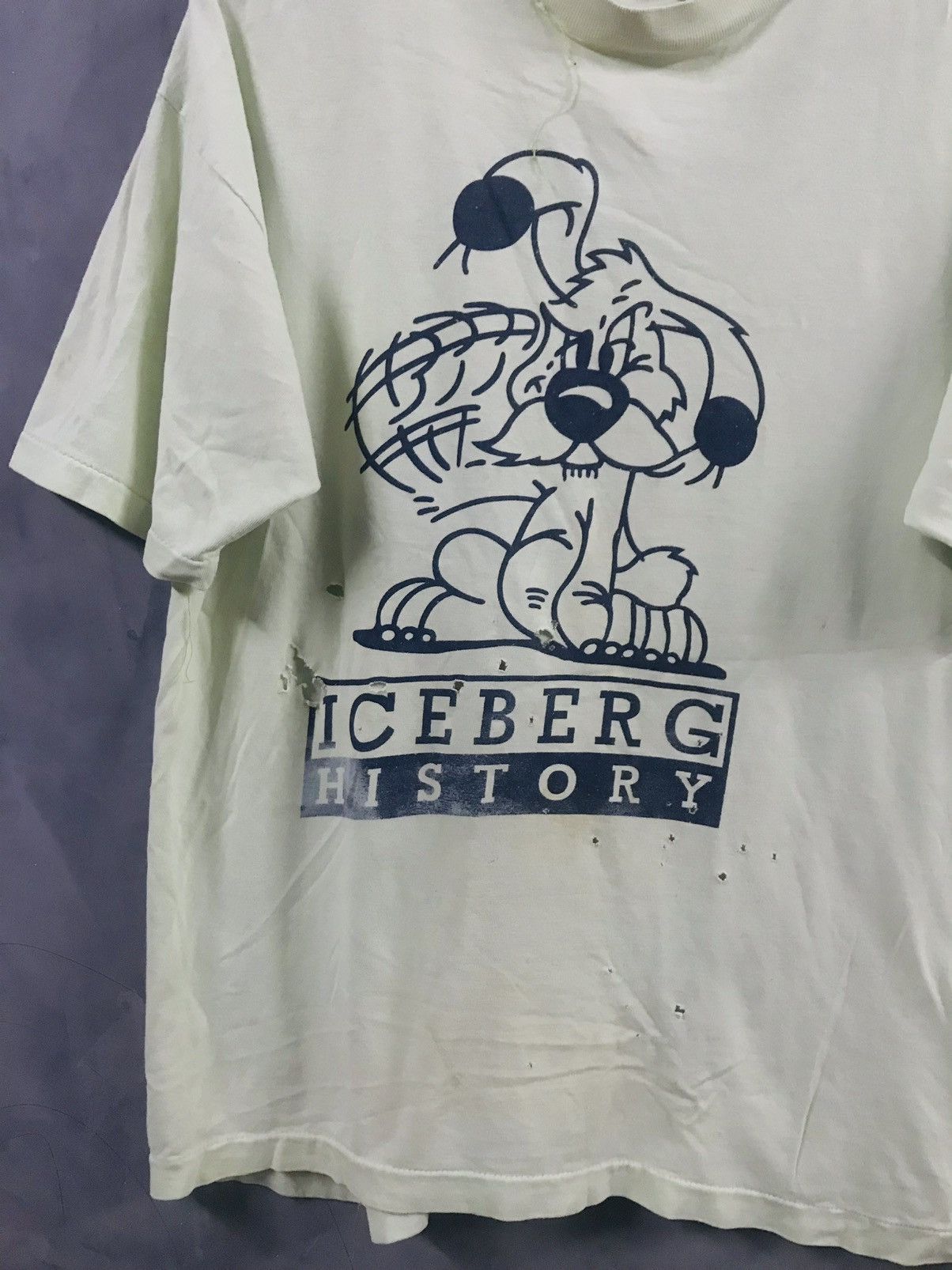 Iceberg Rip And Destroyed ICEBERG T-shirt Size US XXL / EU 58 / 5 - 4 Thumbnail