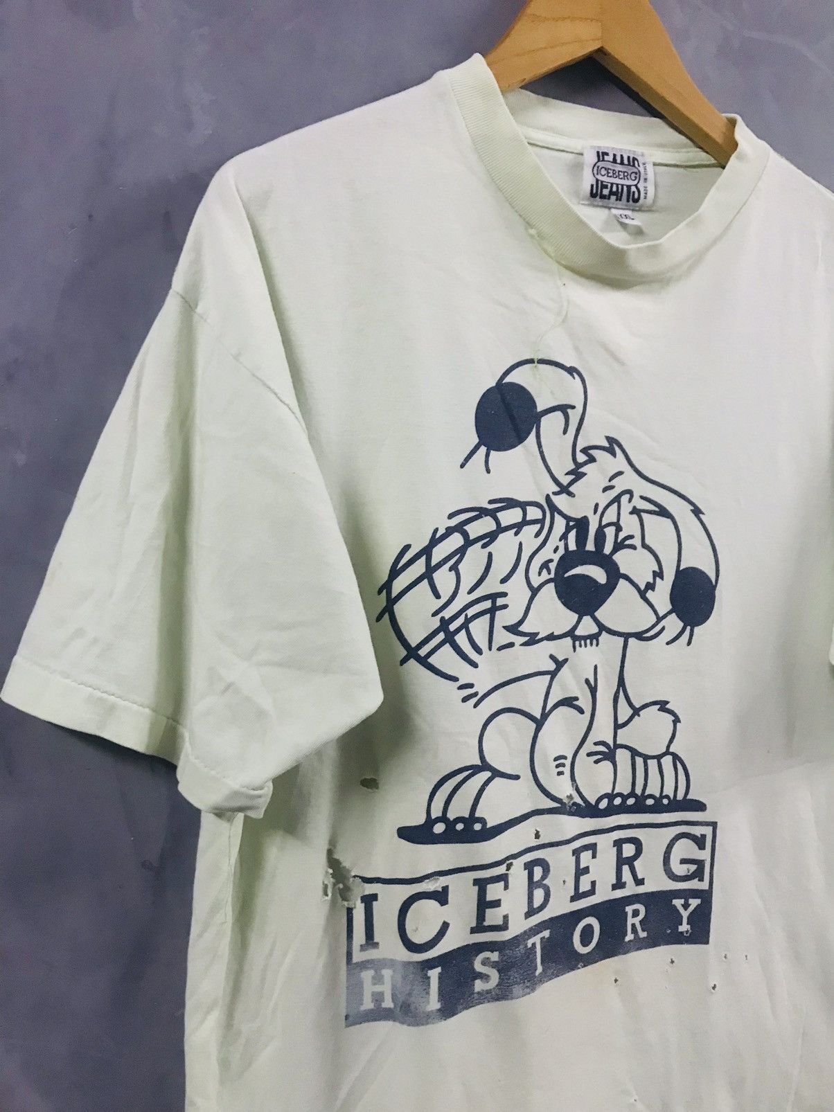 Iceberg Rip And Destroyed ICEBERG T-shirt Size US XXL / EU 58 / 5 - 8 Thumbnail