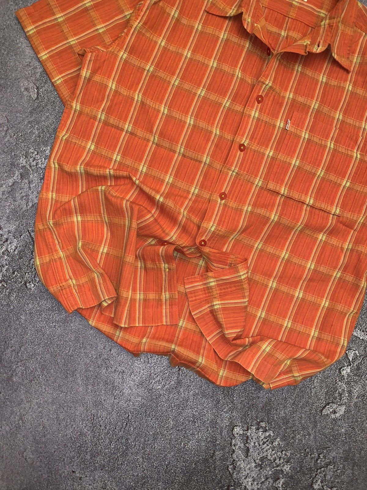 Levi's × Vintage Levi’s flannel shirt short sleeve polo button tee T-shirt Size US XL / EU 56 / 4 - 2 Thumbnail